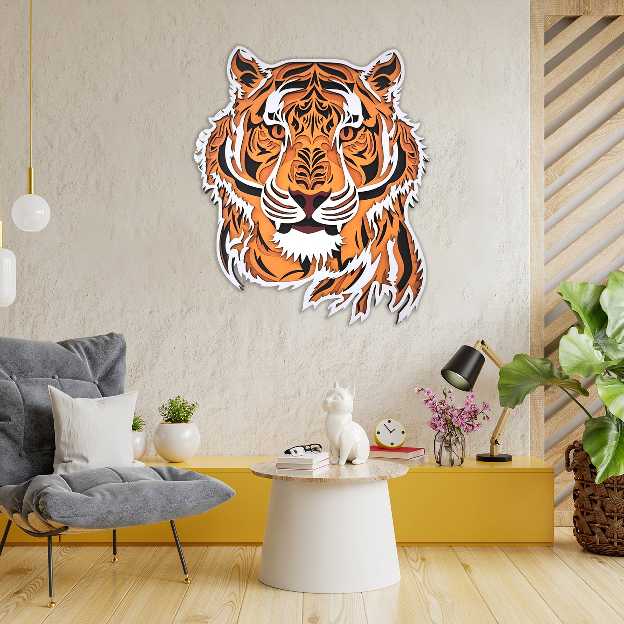 3D Tiger Wall Decor