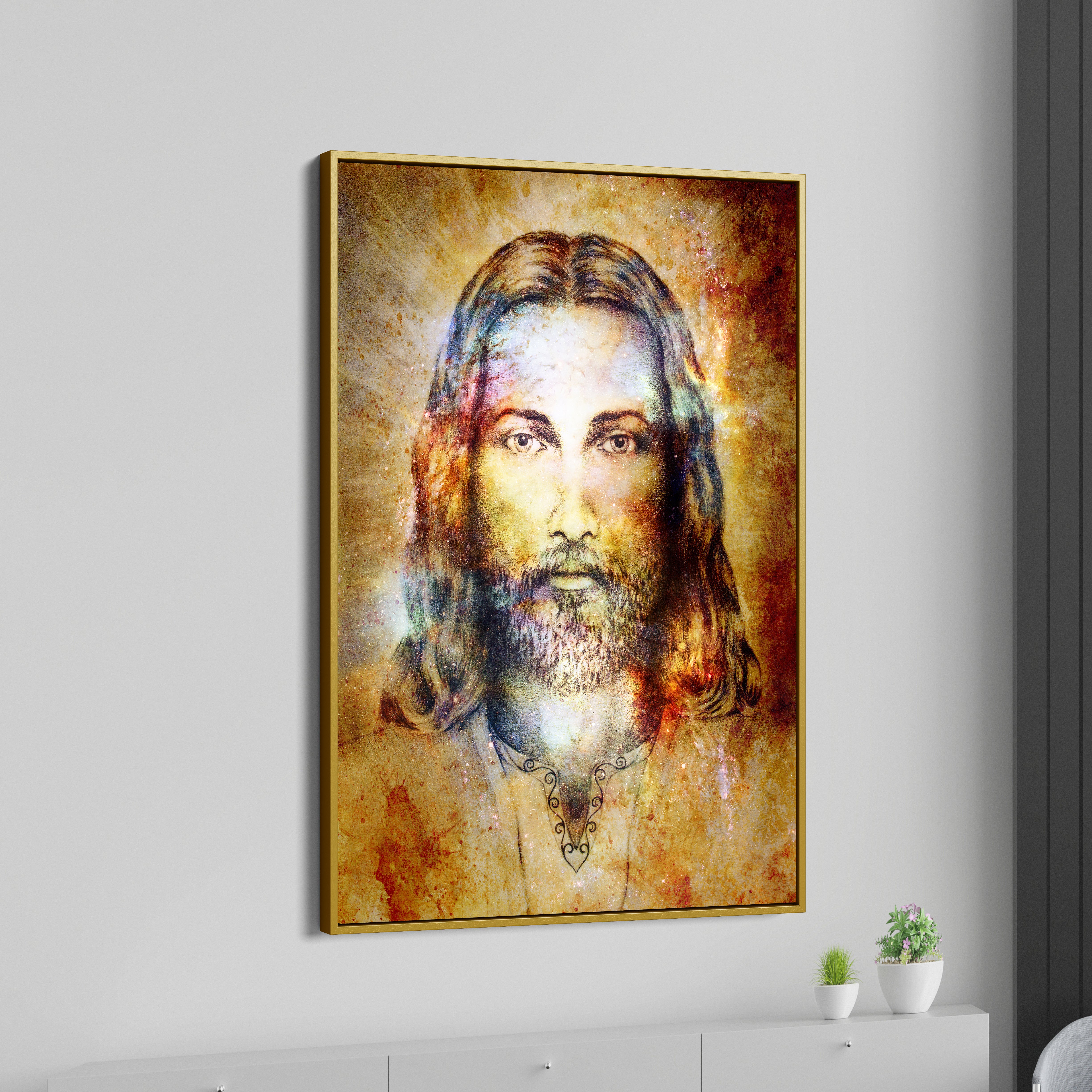 Jesus Christ Figure Canvas Wall Painting