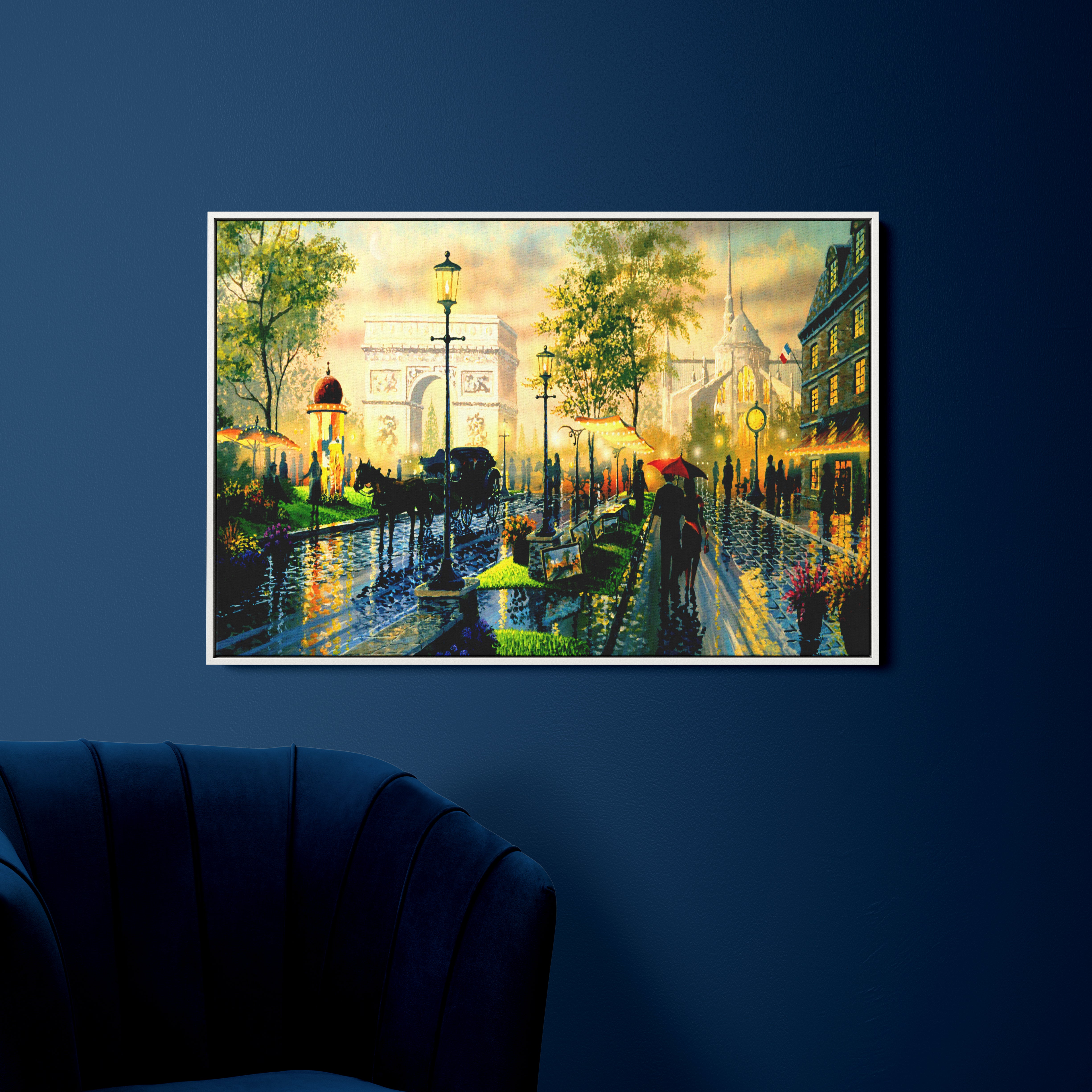 Paris Scenery Canvas Wall Painting