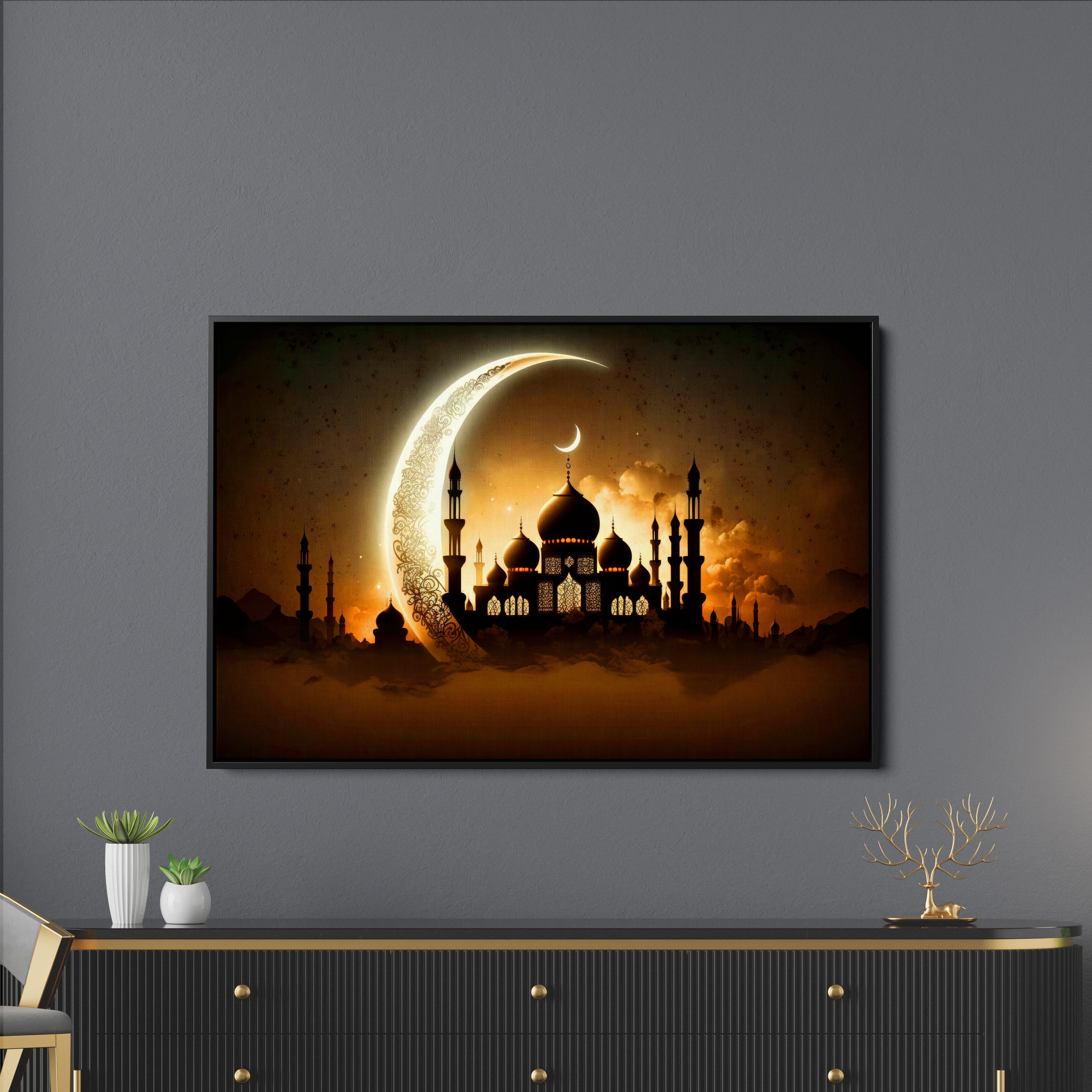 Islamic Mosque Morden Art Canvas Painting