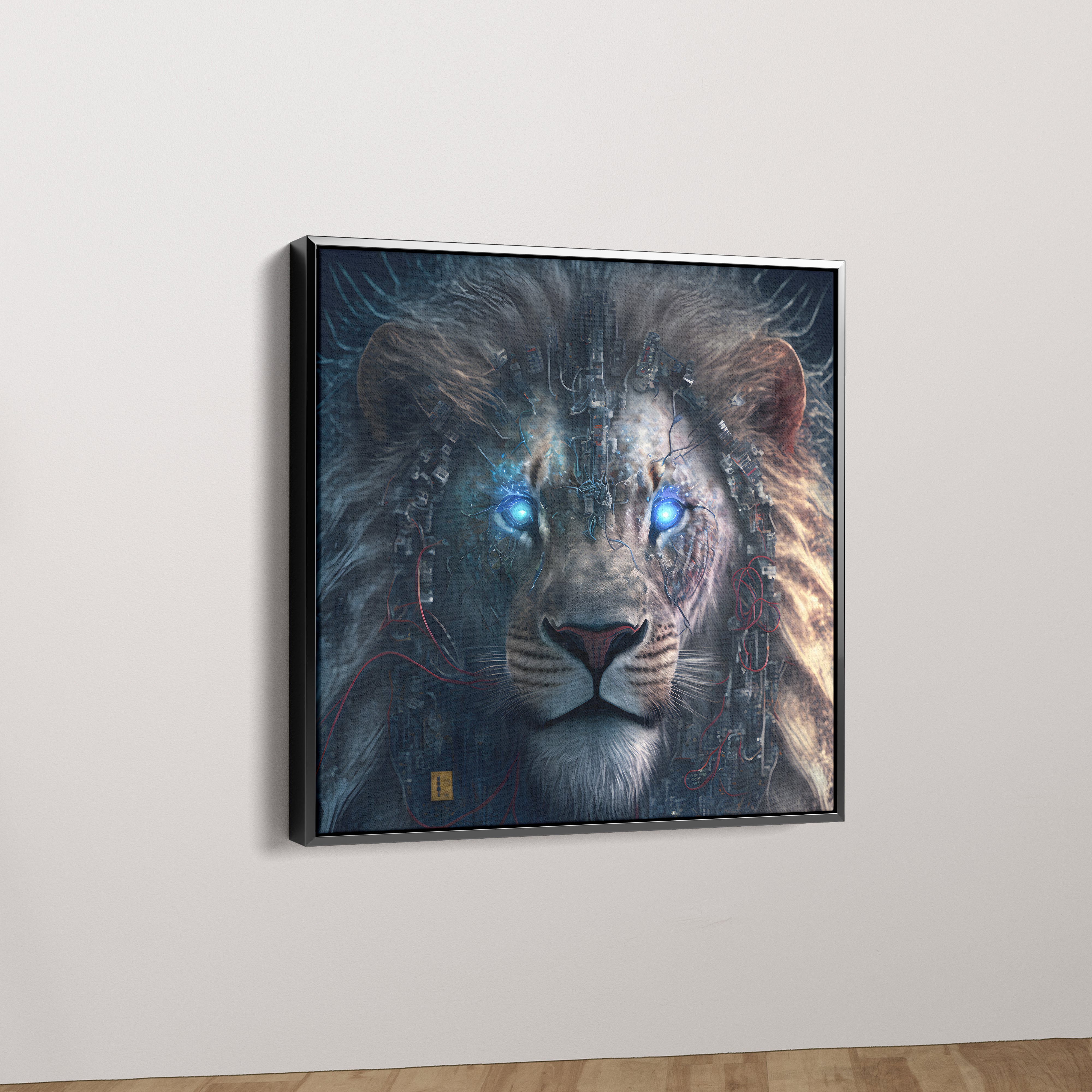 Lion Robot Canvas Wall Painting