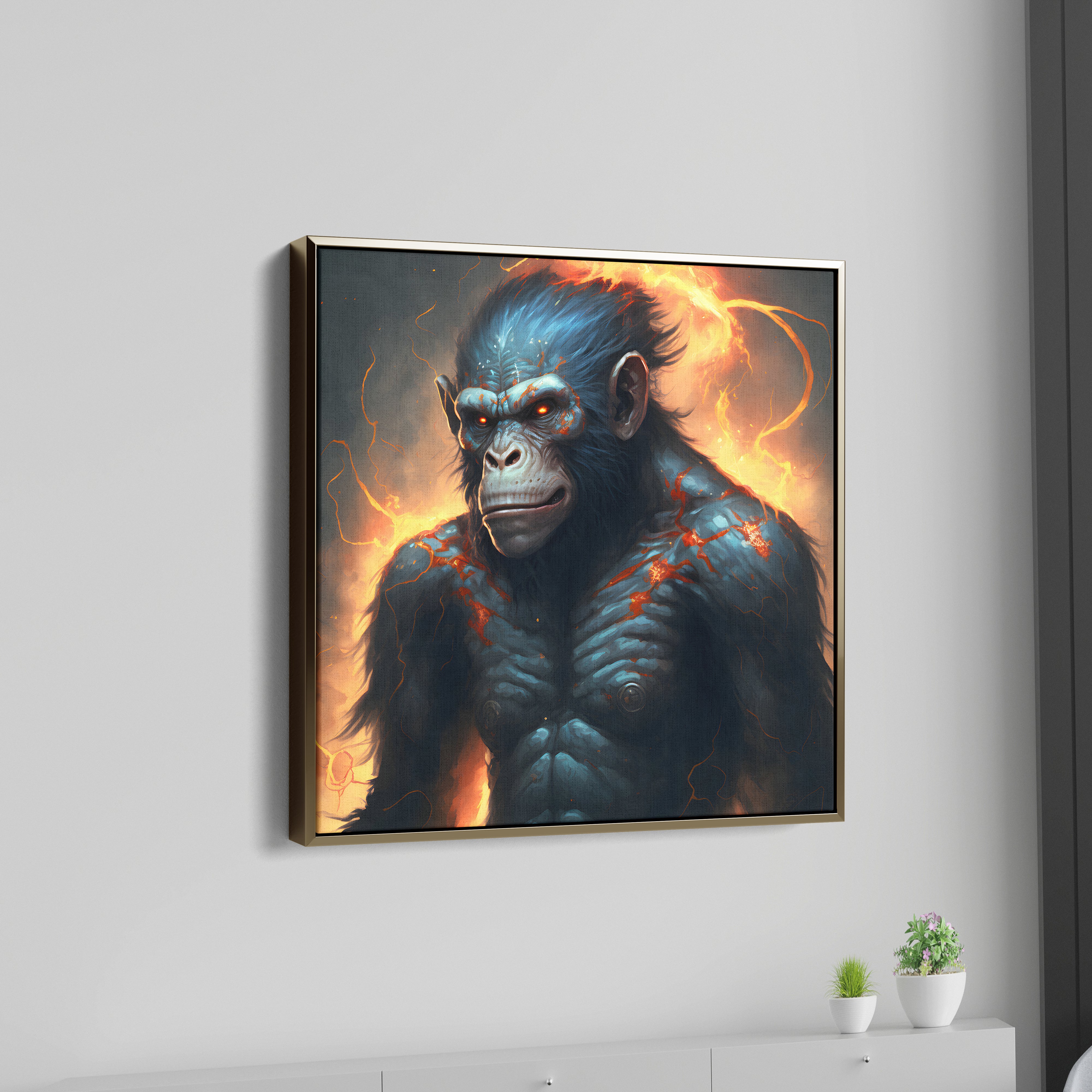 Monster Monkey Canvas Wall Painting
