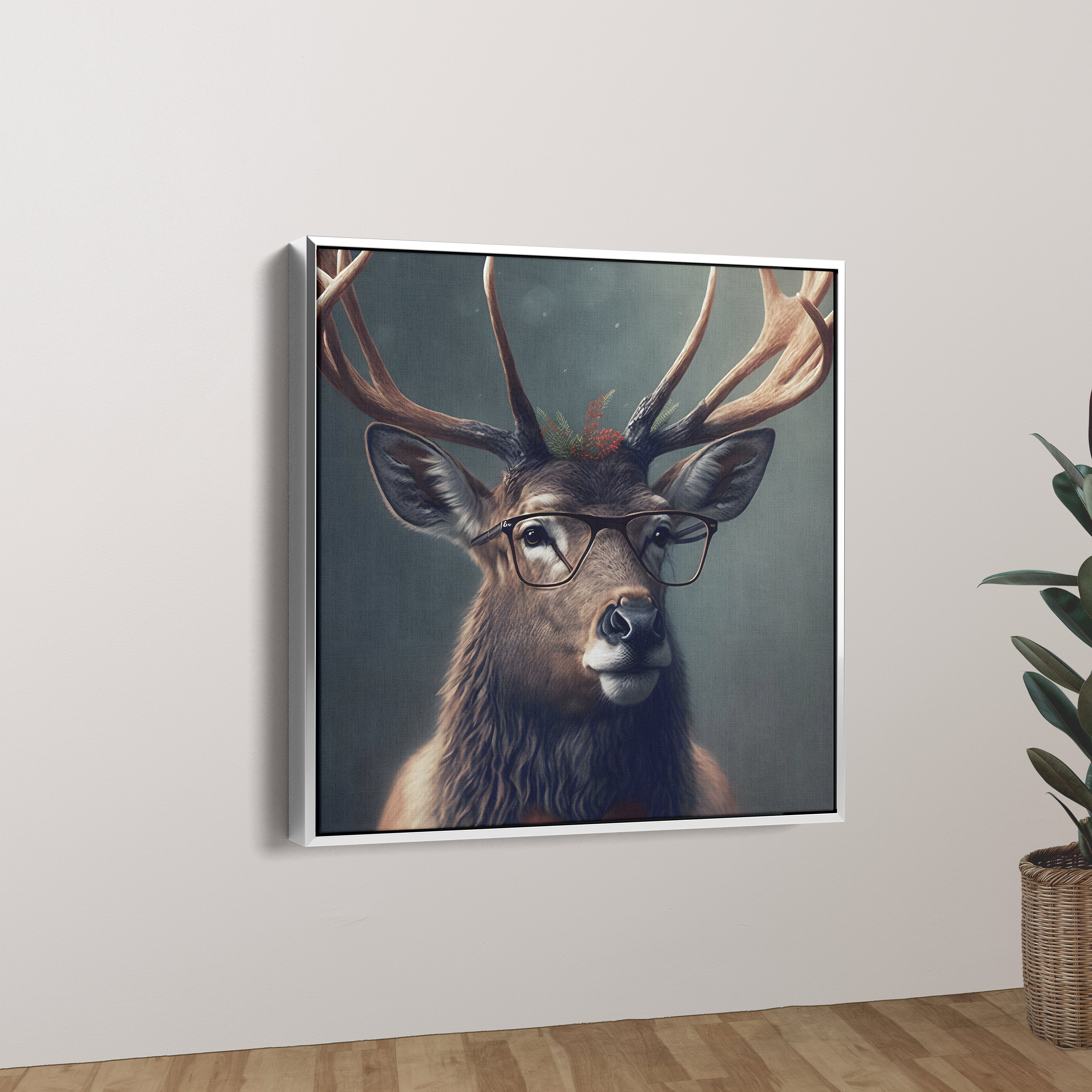 Deer Canvas Wall Painting