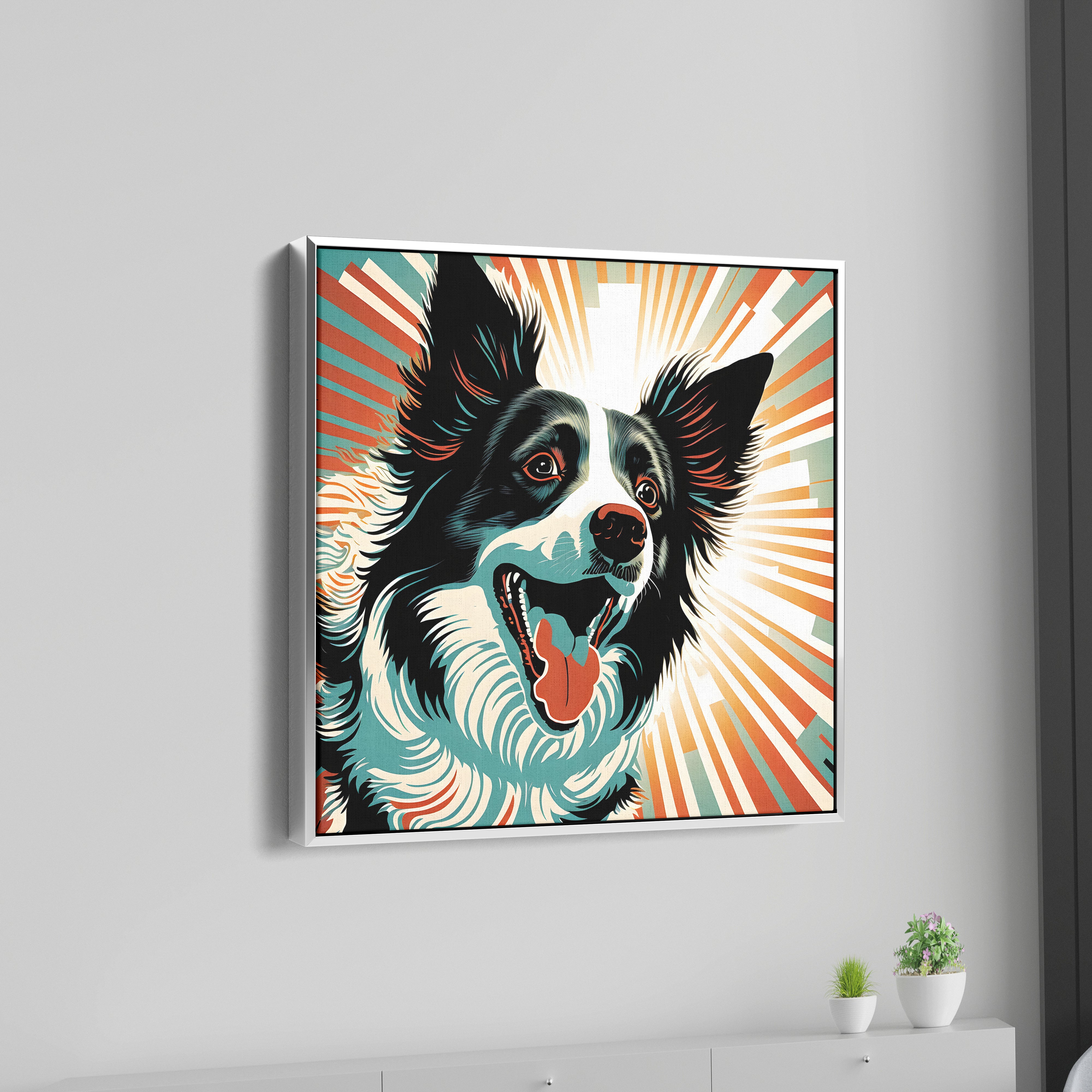 Sunshine Dog Canvas Wall Painting