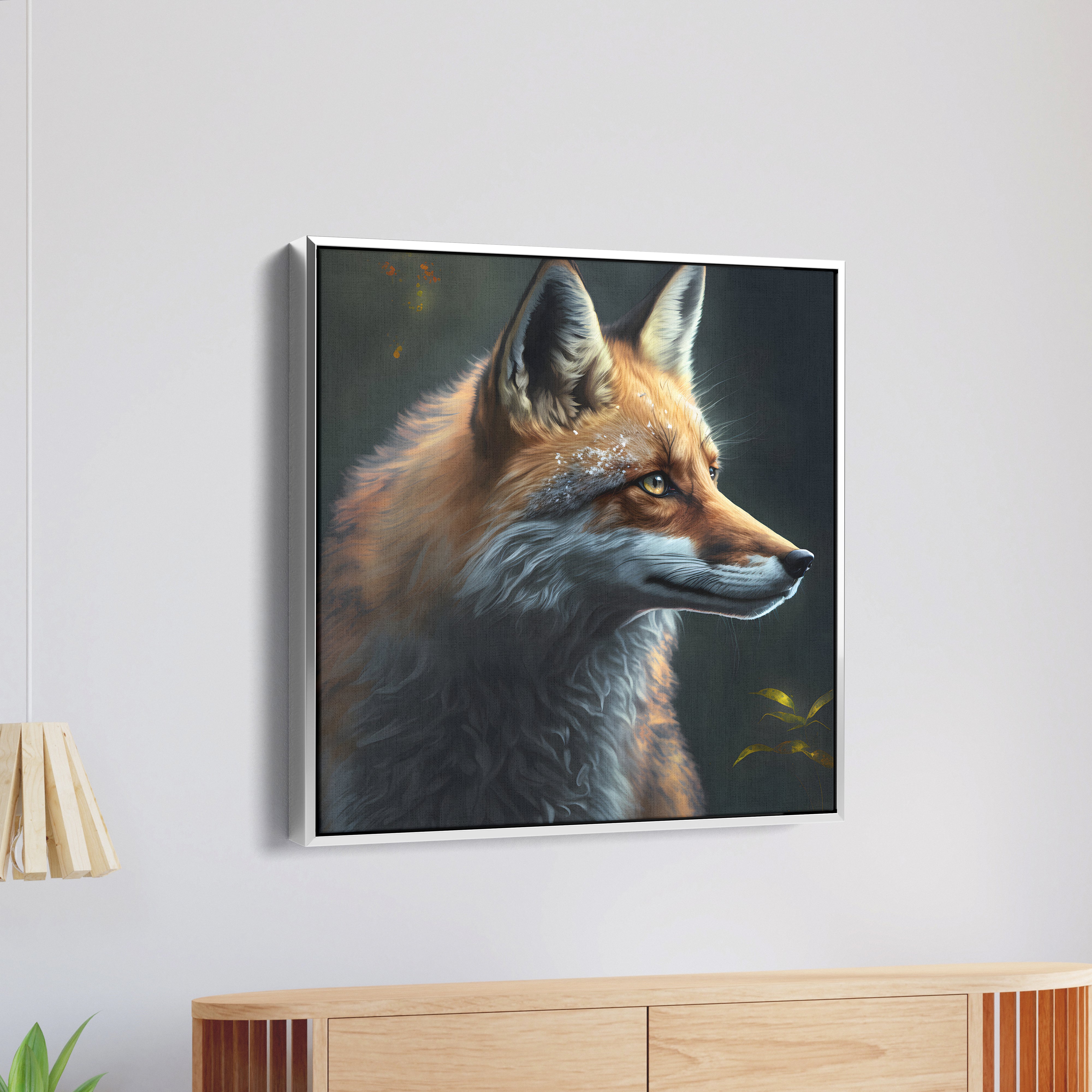Jungle Fox Canvas Wall Painting