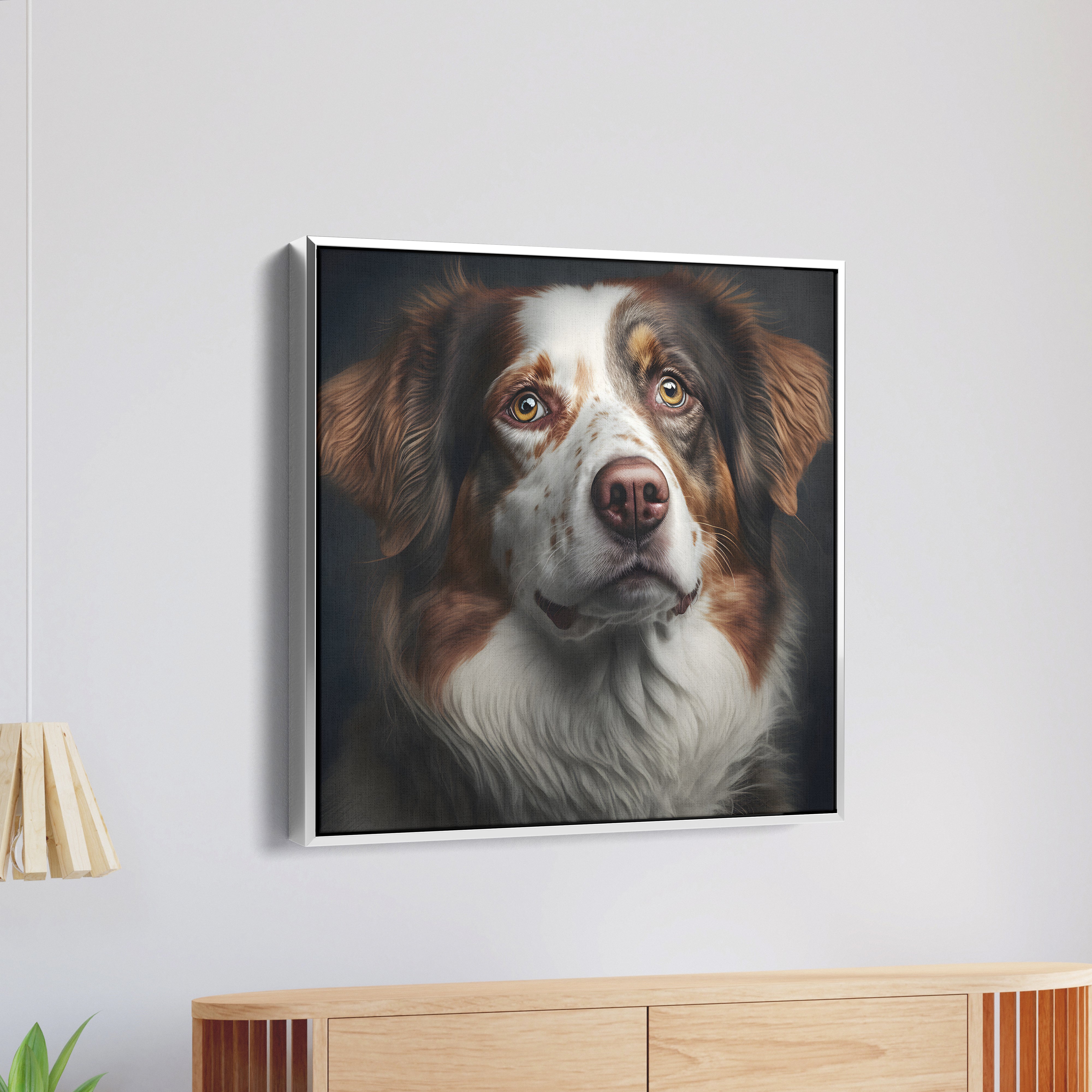 Cute Dog Face Canvas Wall Painting