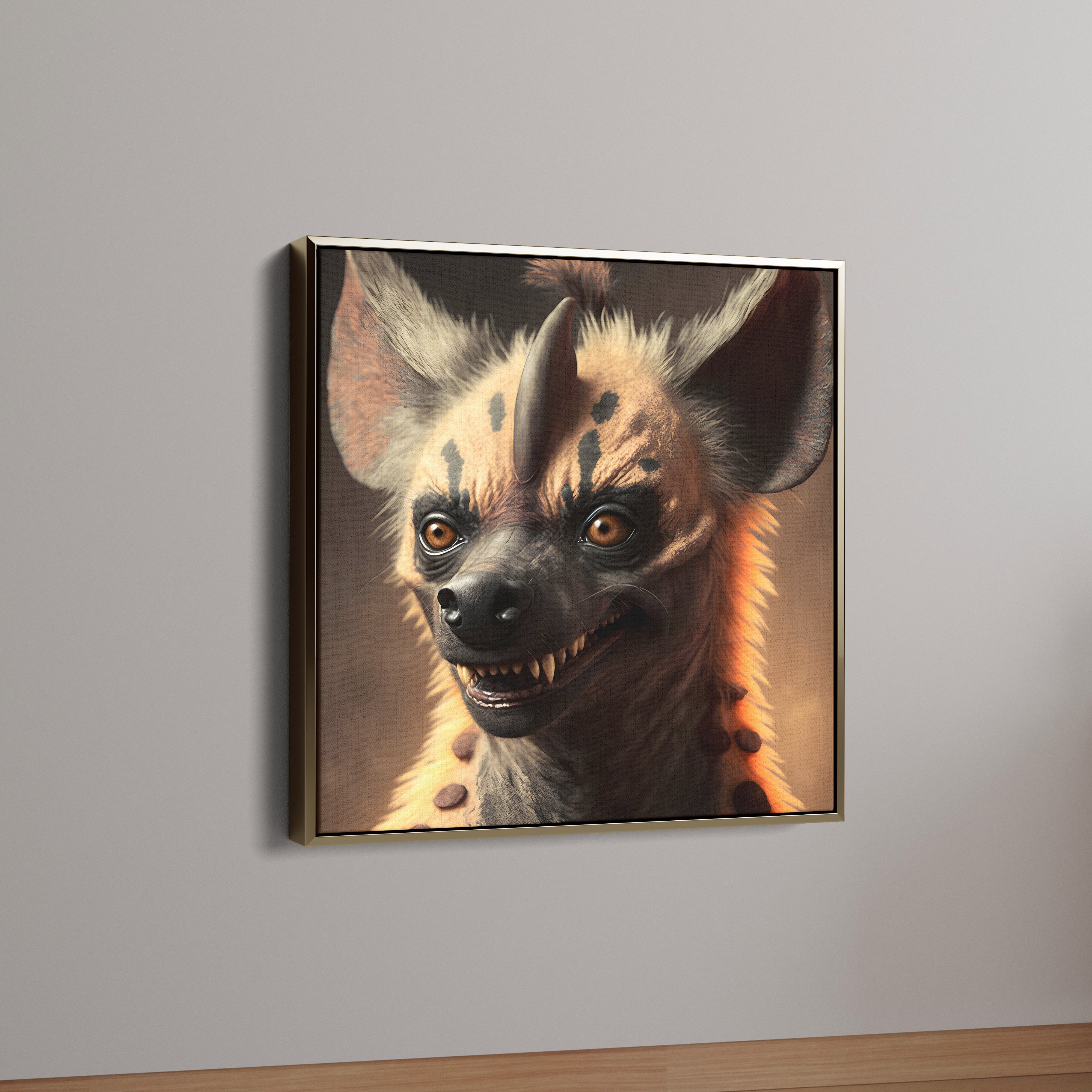 Hyena Face Canvas Wall Painting