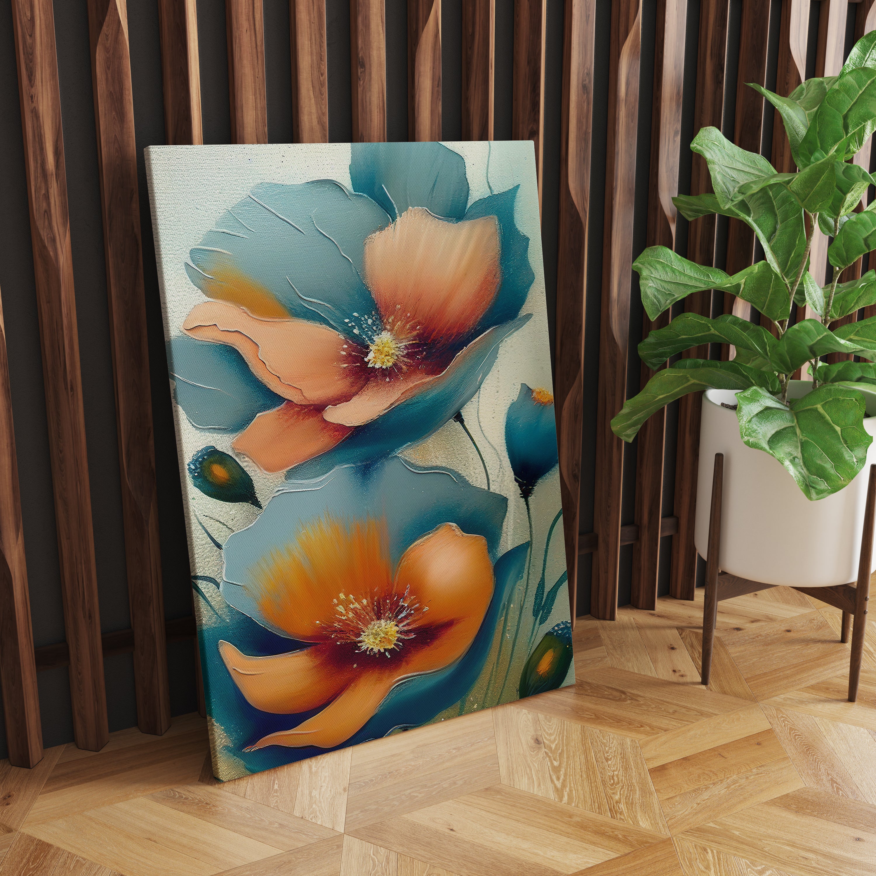 Modern Abstract Art Flowers Canvas Wall Painting