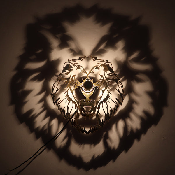 Lion Face Creative Shadow lamp