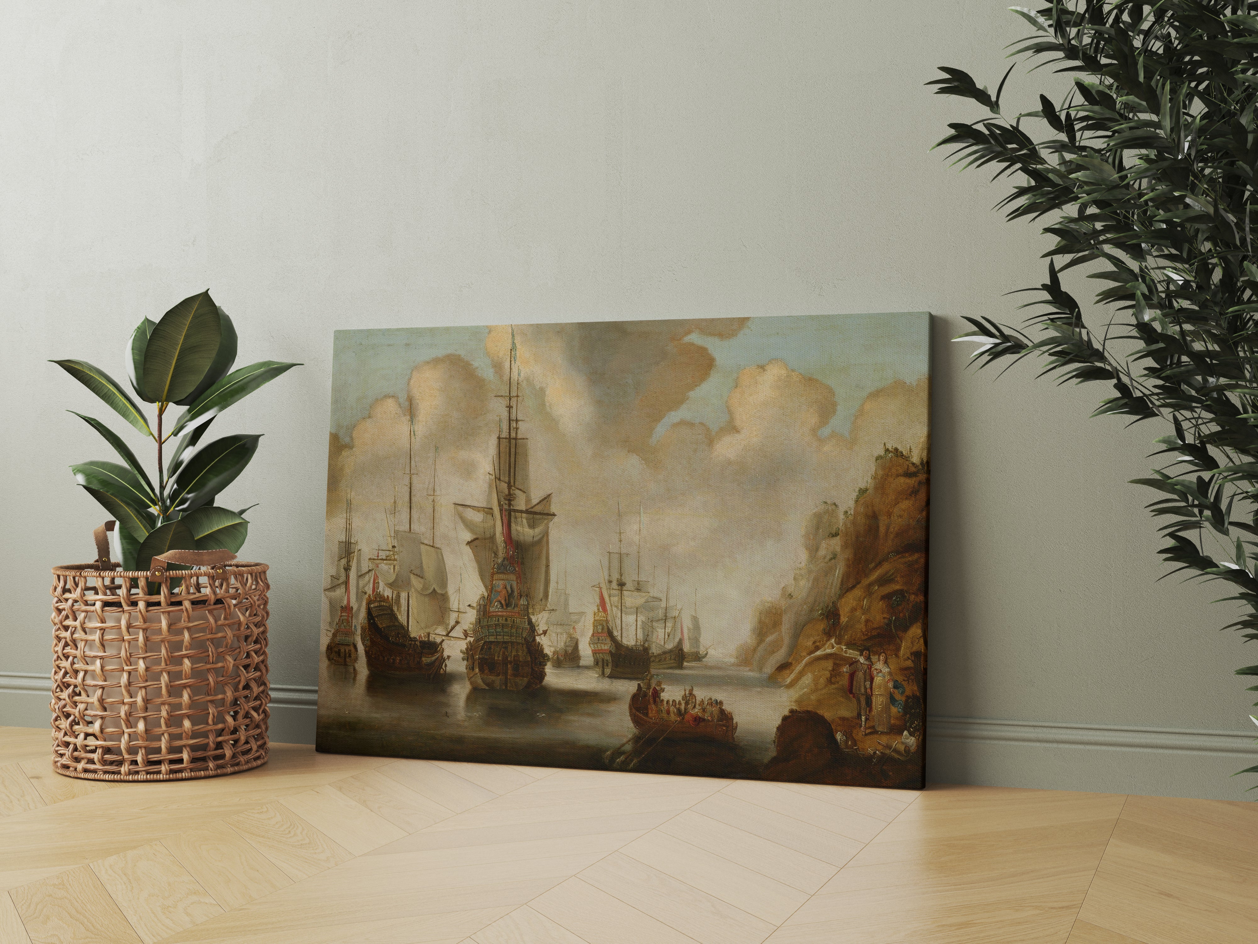Pirate Ship Canvas Wall Painting