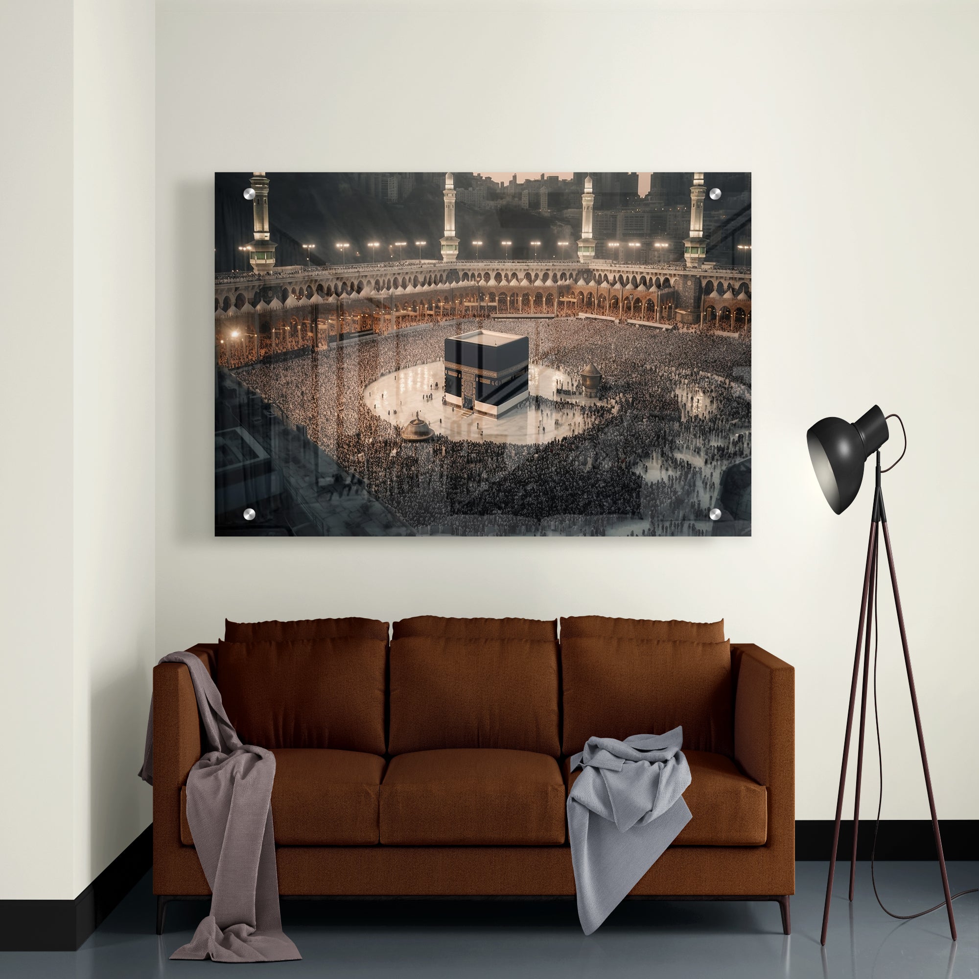 Kaaba Great Mosque Mecca Saudi Arabia Acrylic Wall Painting