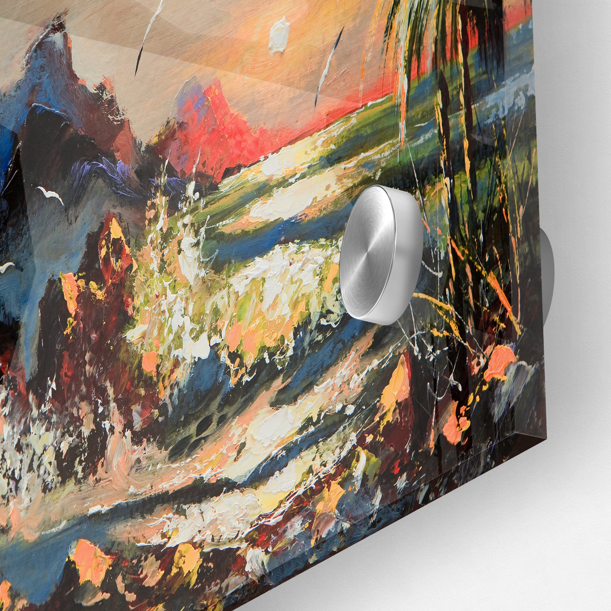 The Sunset Abstract Wall Painting