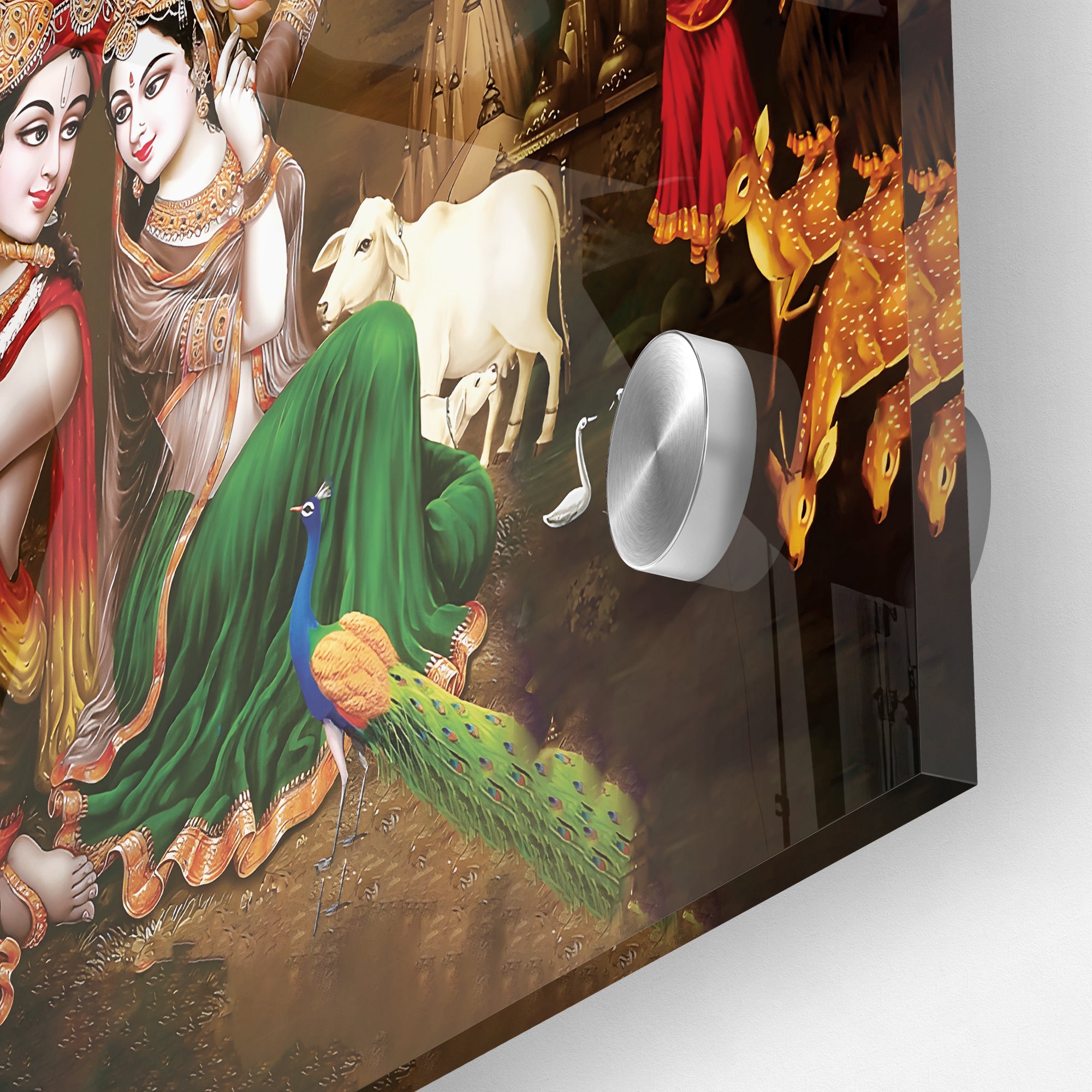 Classic Lord Radha Krishna Premium  Acrylic Painting