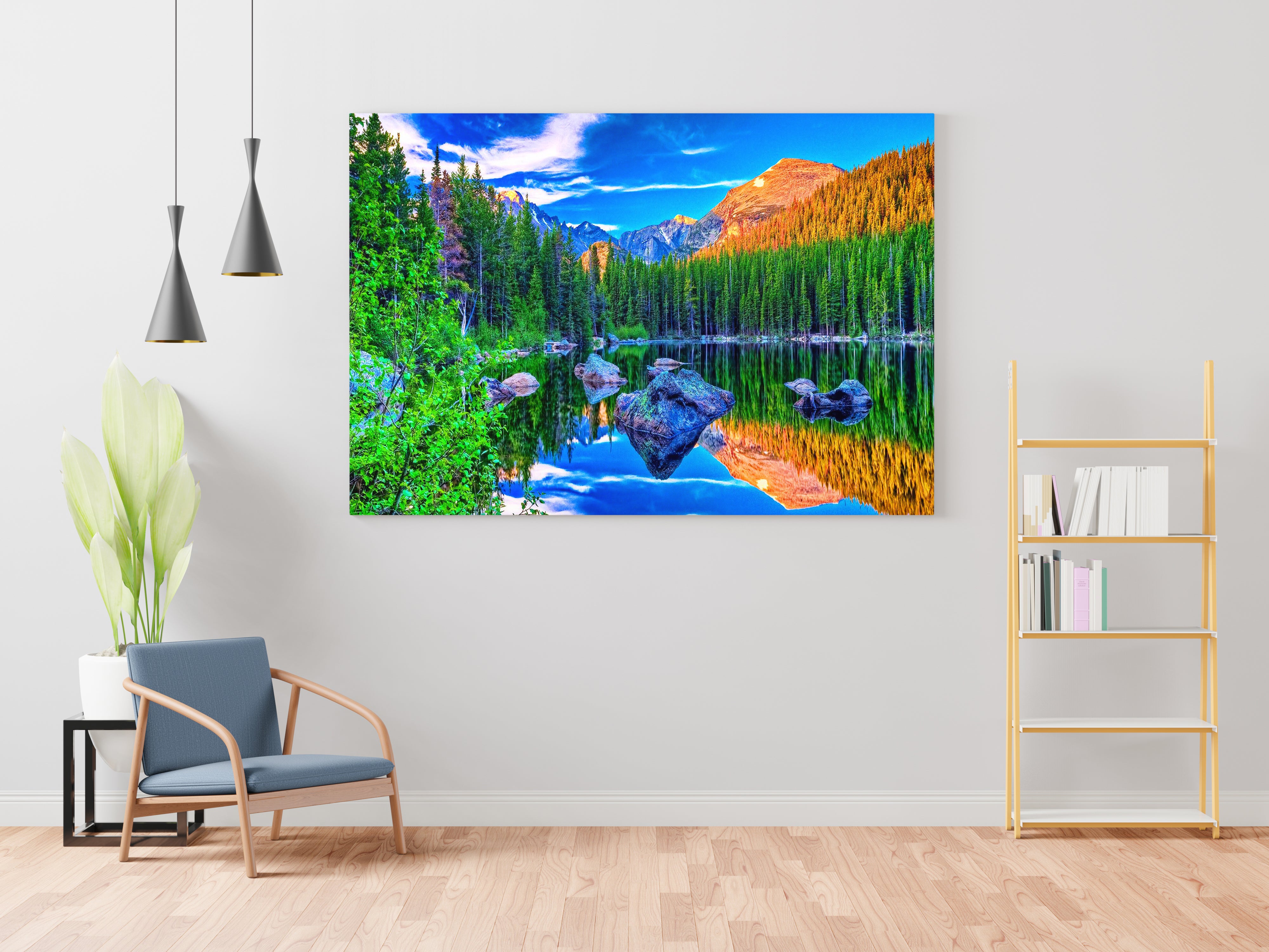 Mountain Natural Scenery Canvas Wall Painting