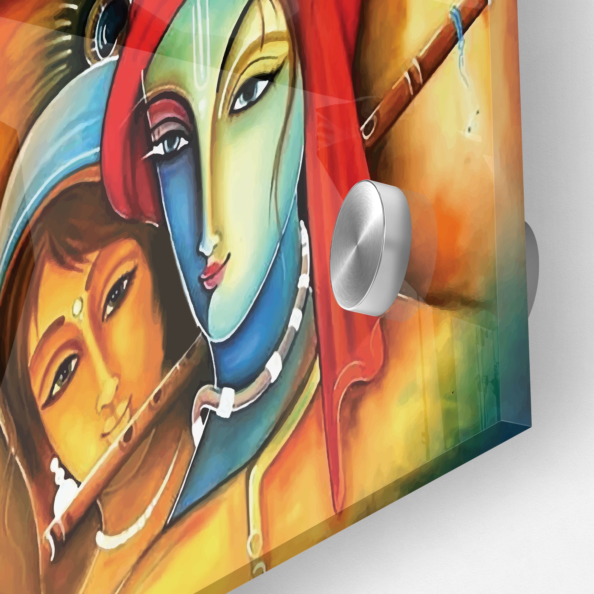 Lord Radha Krishna Morden Art Acrylic Wall Painting