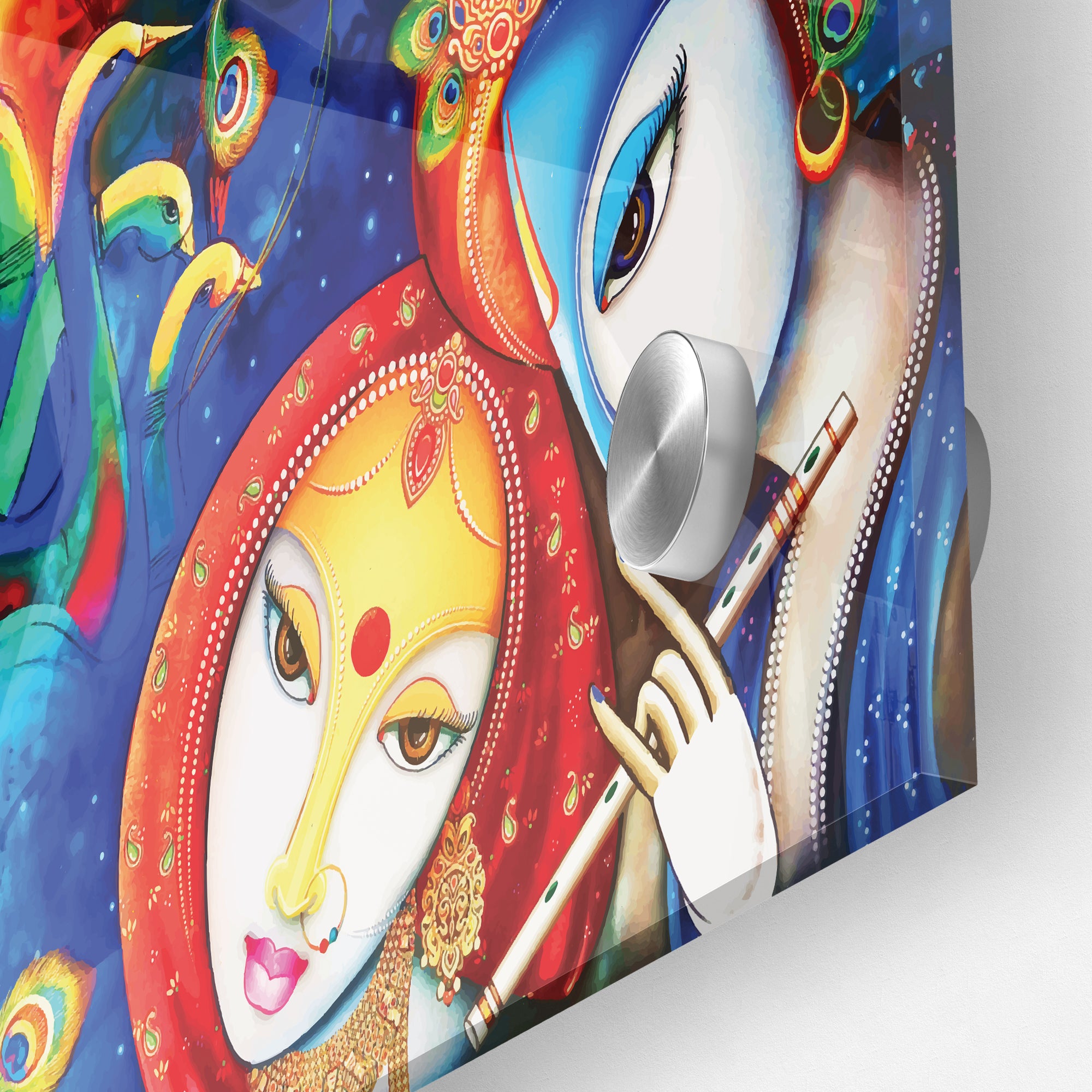 Lord Radha Krishna Morden Art Attractive Acrylic Wall Painting