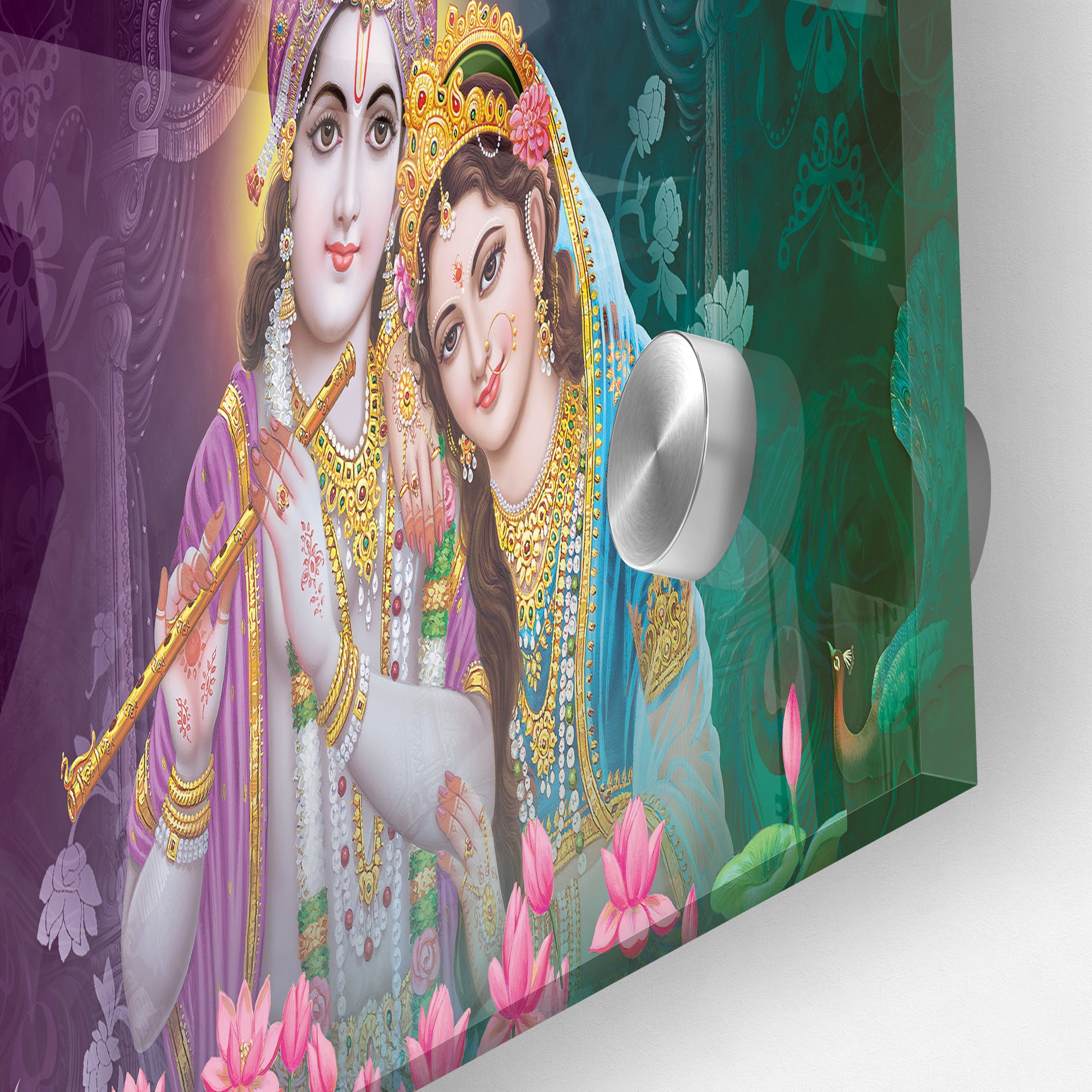 Lord Radha Krishna Beautiful Acrylic Wall Painting