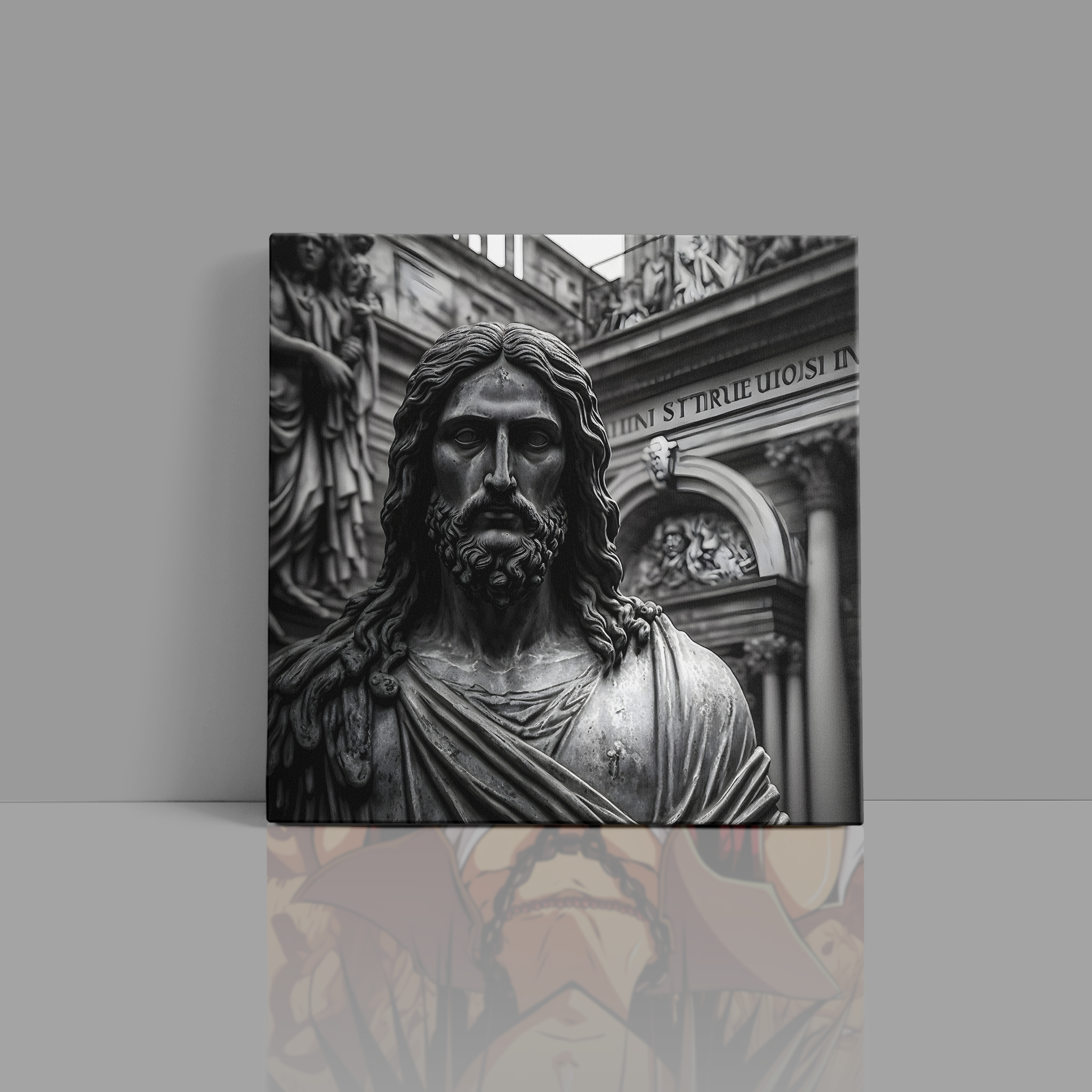The Jesus Statue Canvas Wall Painting