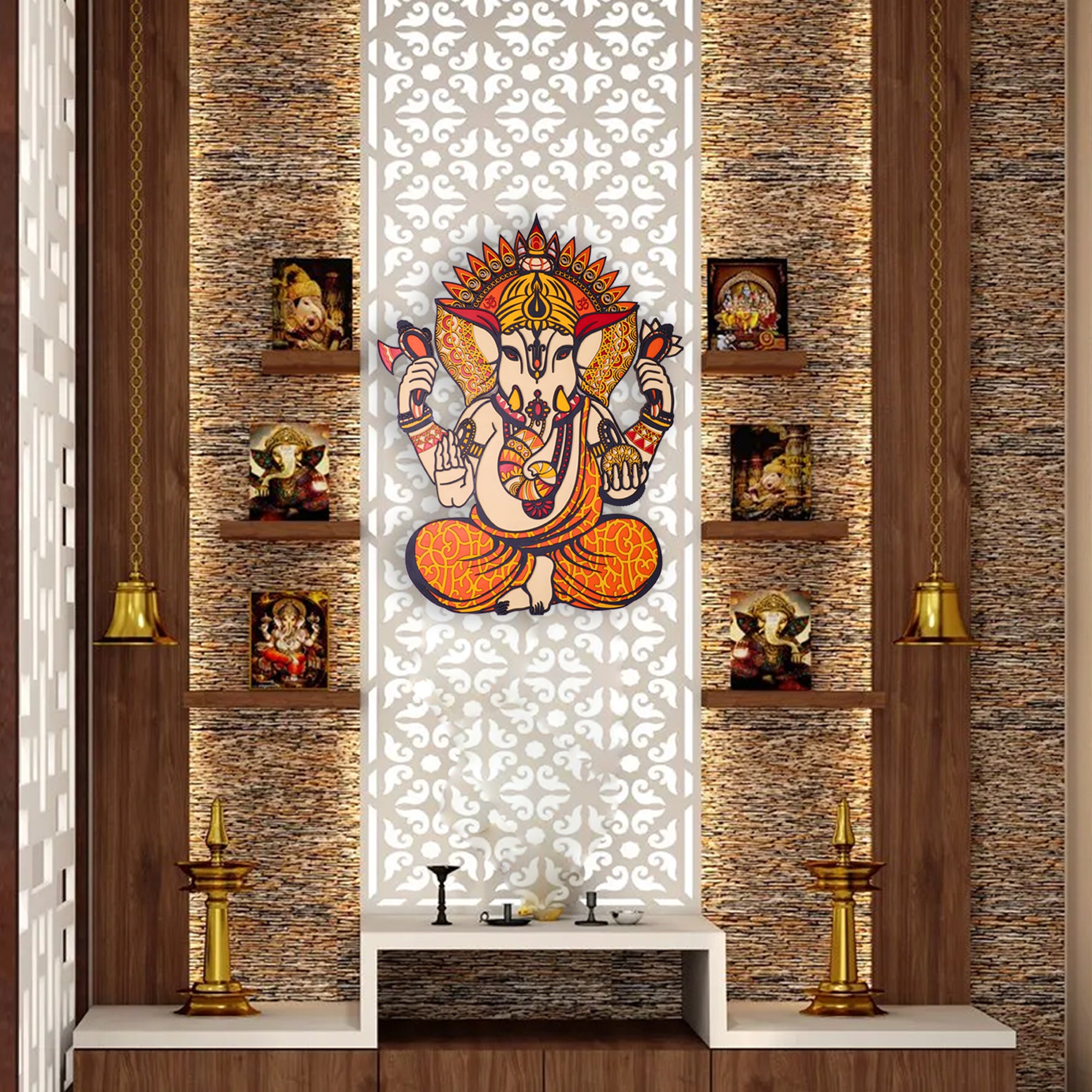 3D Lord Ganesha Wall Art