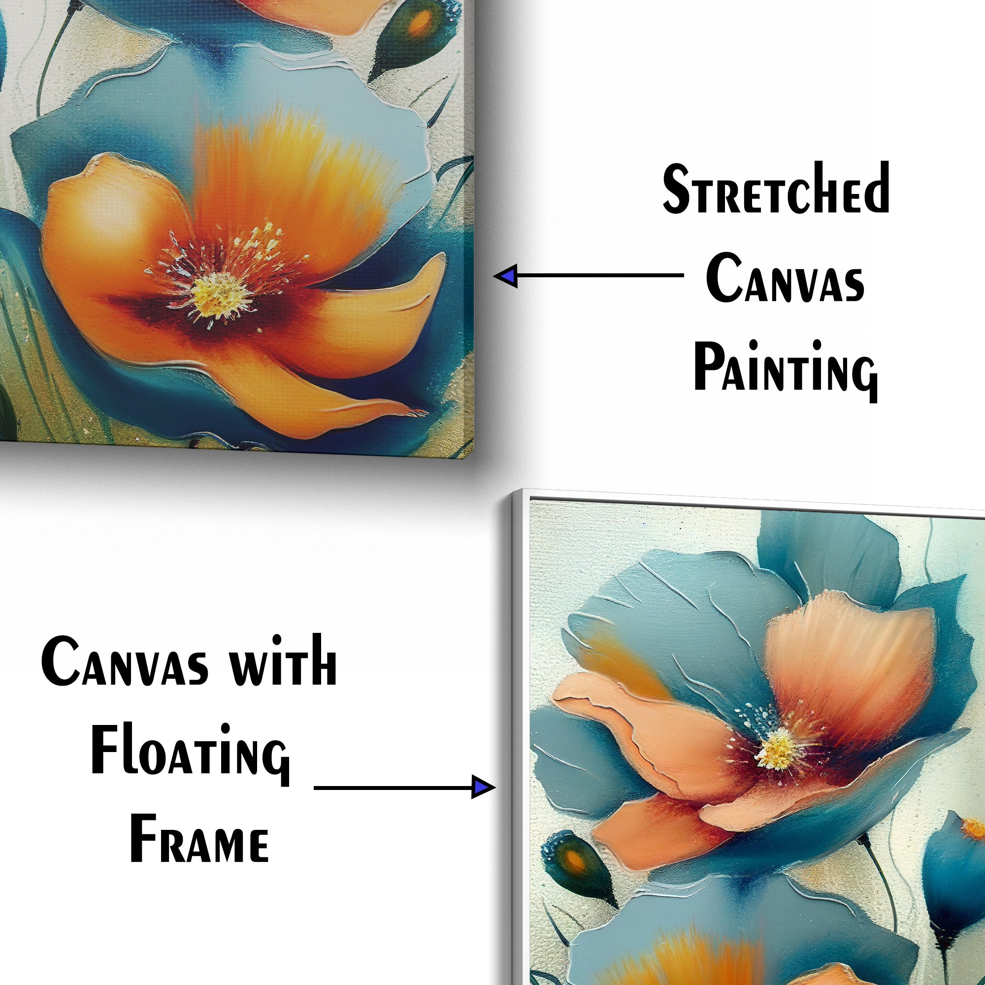 Modern Abstract Art Flowers Canvas Wall Painting