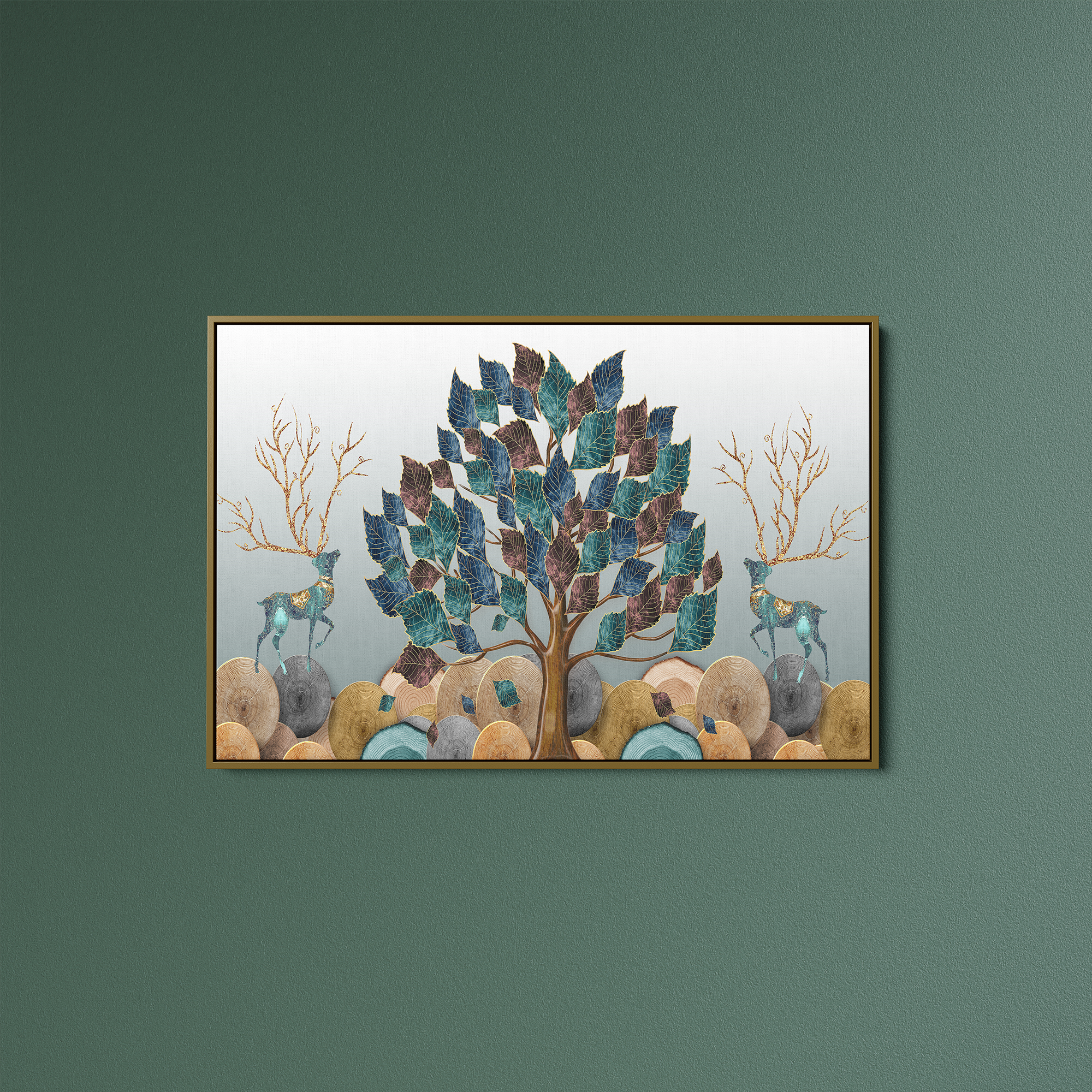 Morden Art Tree Mural Canvas Wall Painting
