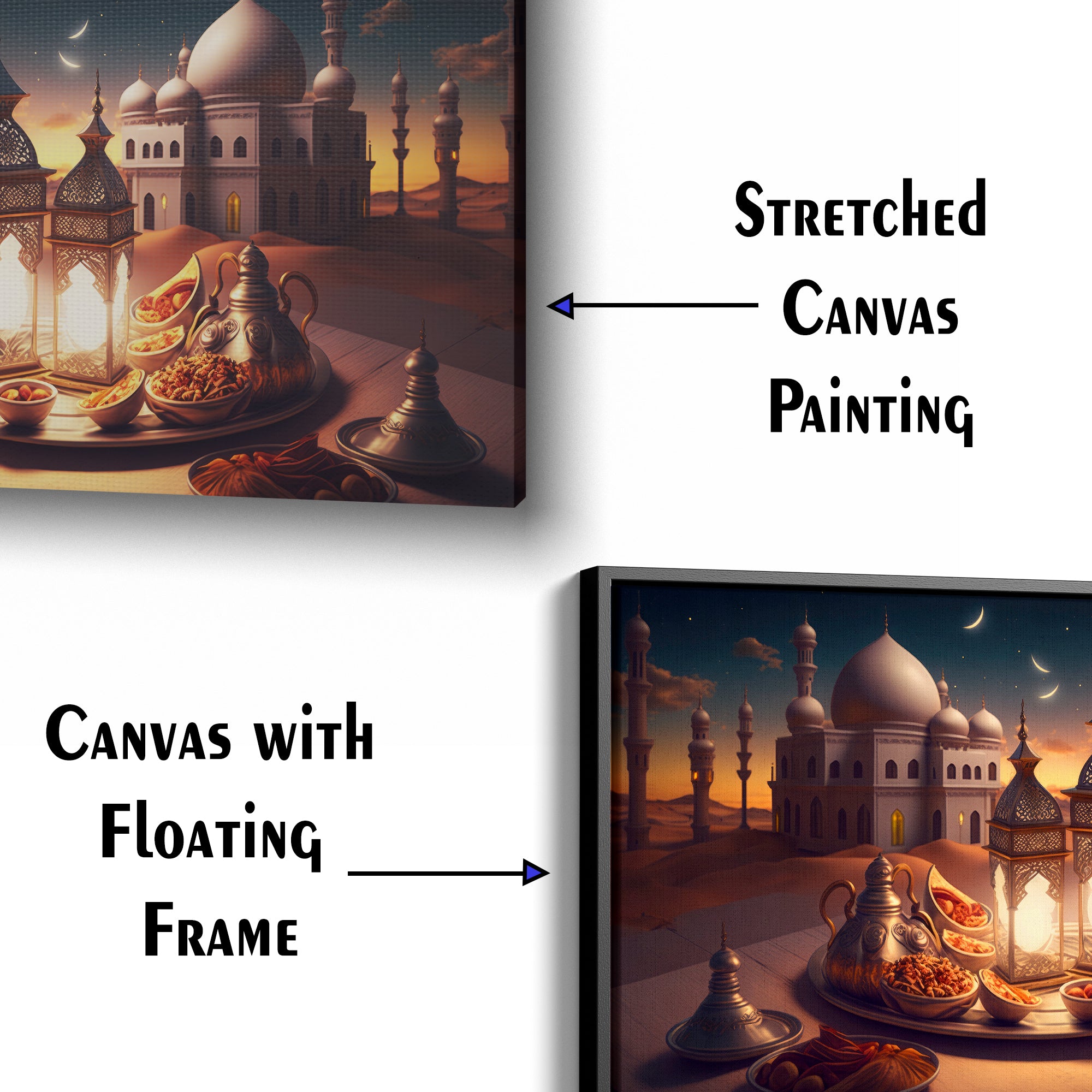 Ramadan And Eid Element Canvas Wall Painting