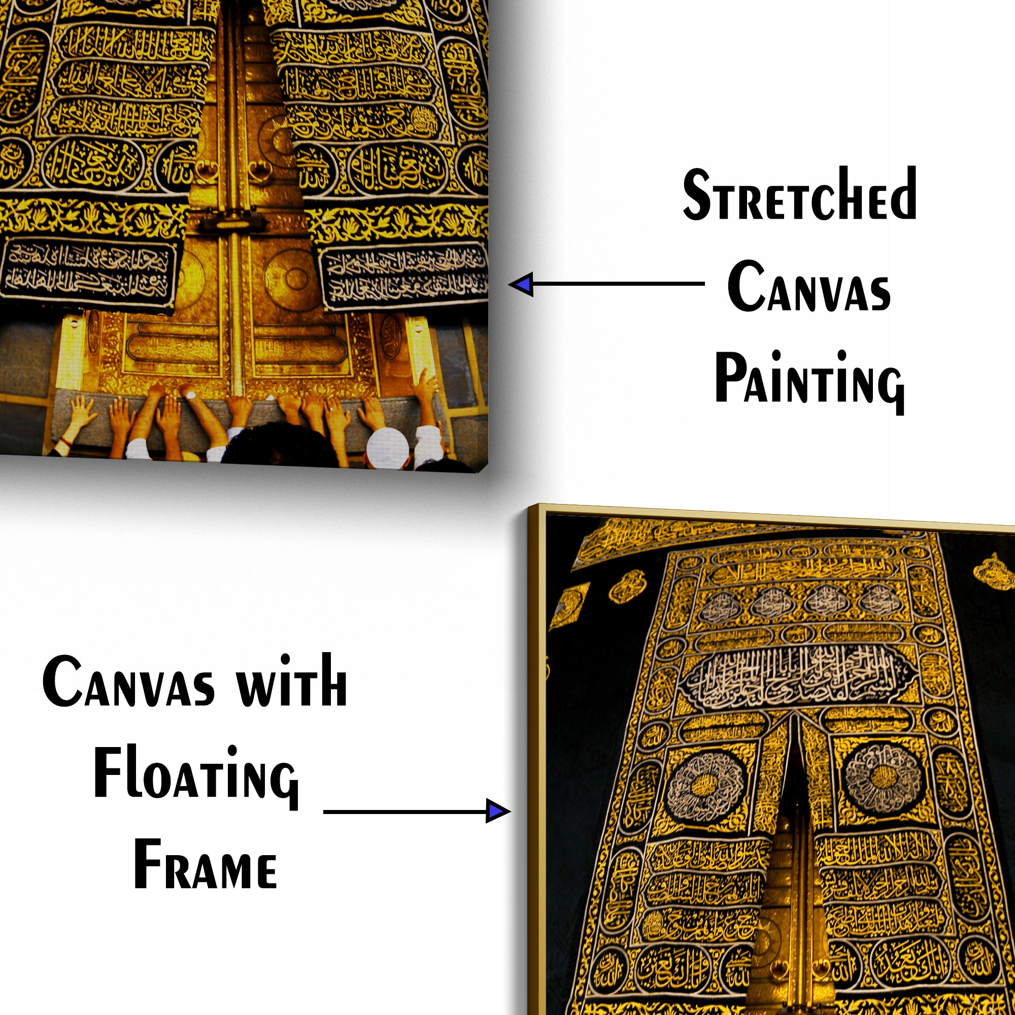 Kaaba Gate Islamic Wall Art Canvas Wall Painting