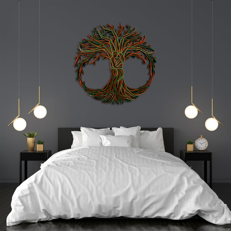 3D Tree of Life Mandala Art Wall Decor