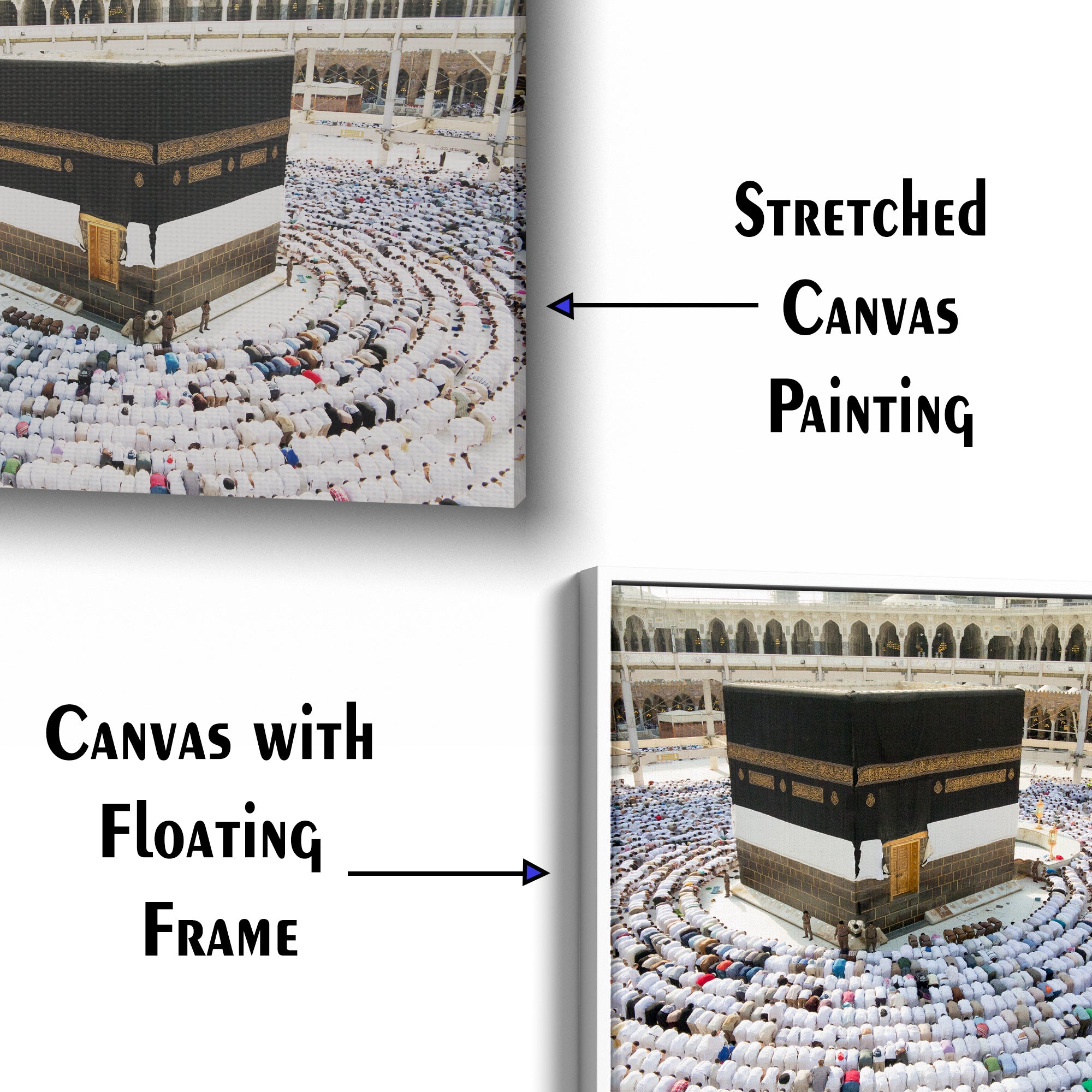 Kaaba Islamic Mosque Canvas Wall Painting
