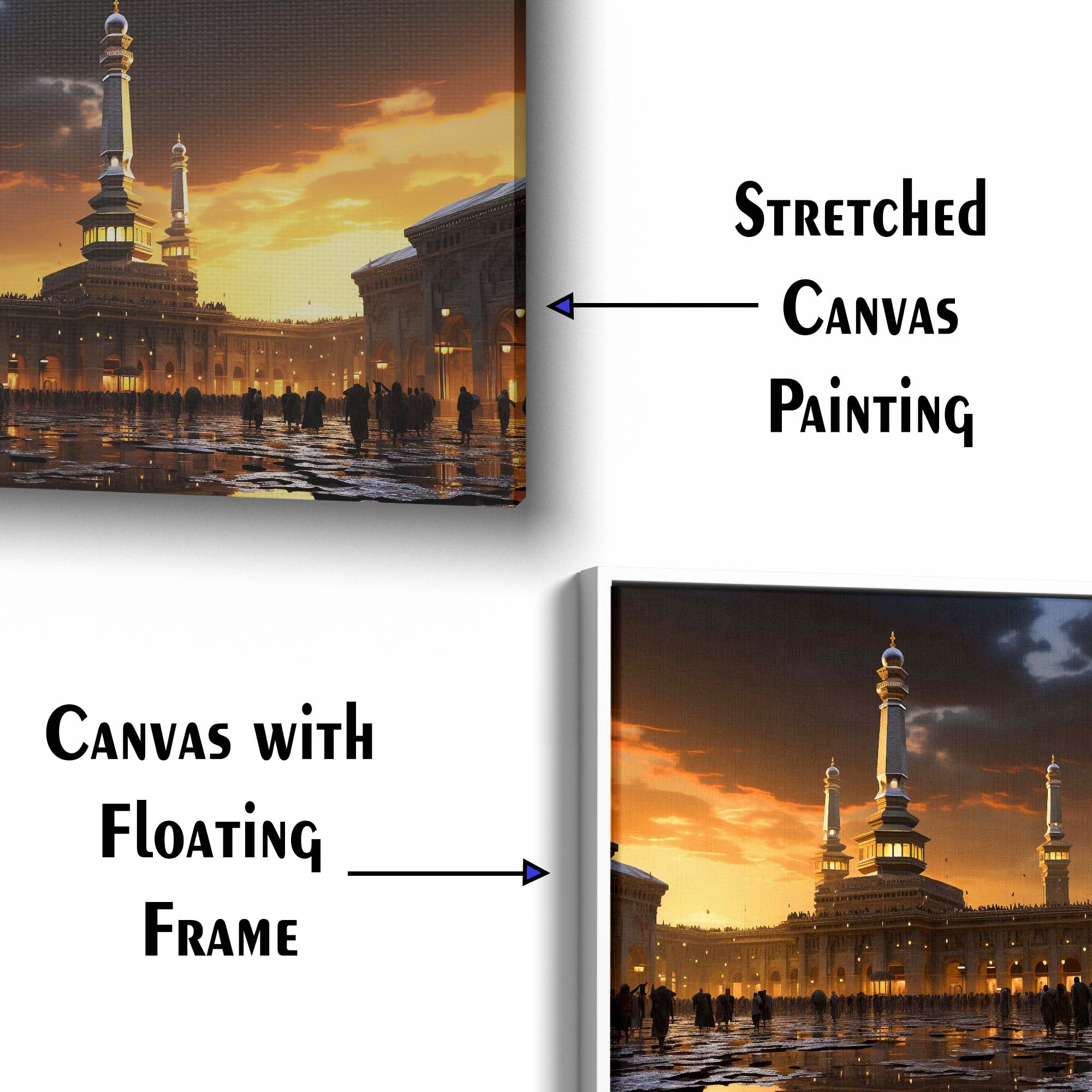 The Beautiful View Of The City Of Mecca Canvas Wall Painting
