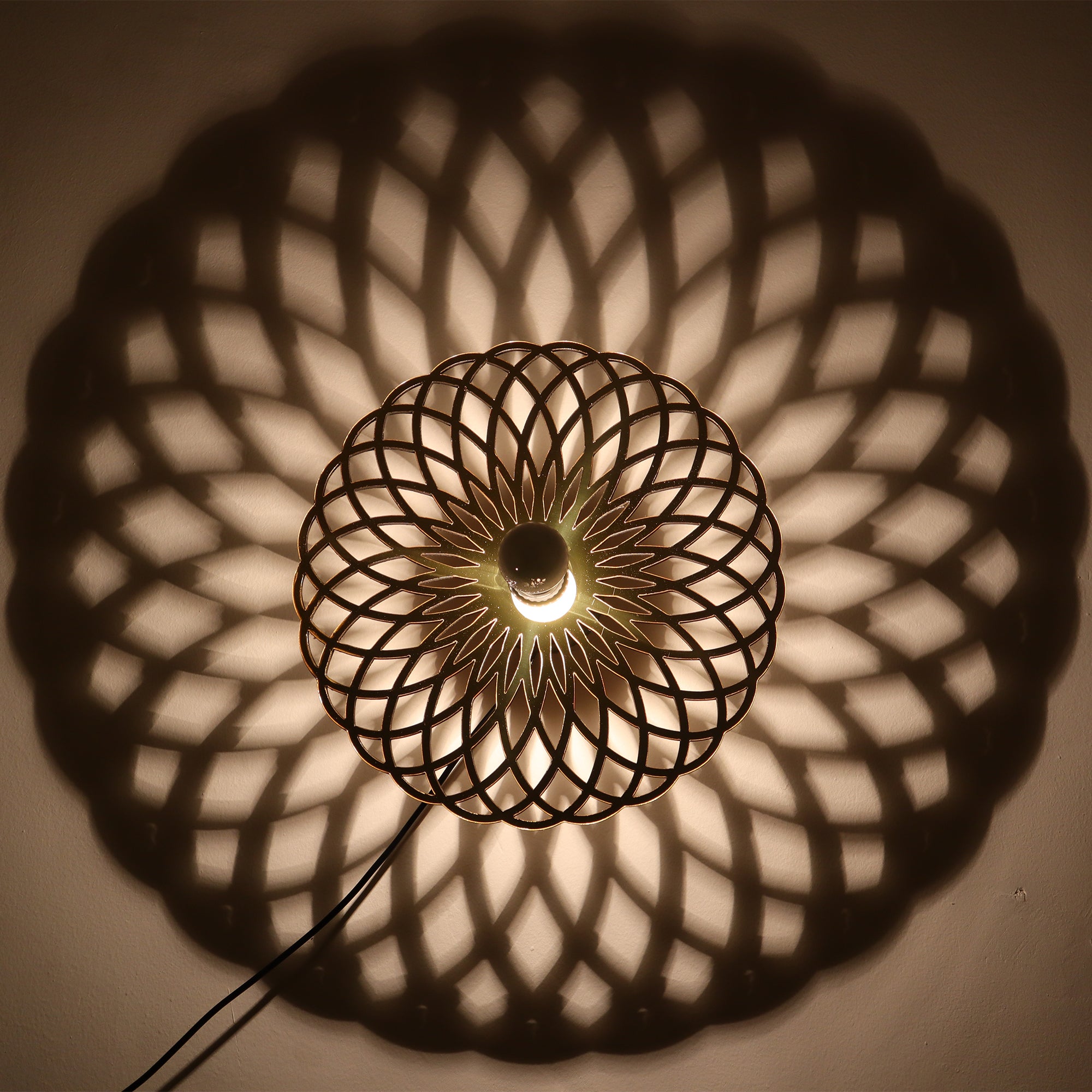 Geometric circle design creative Shadow lamp
