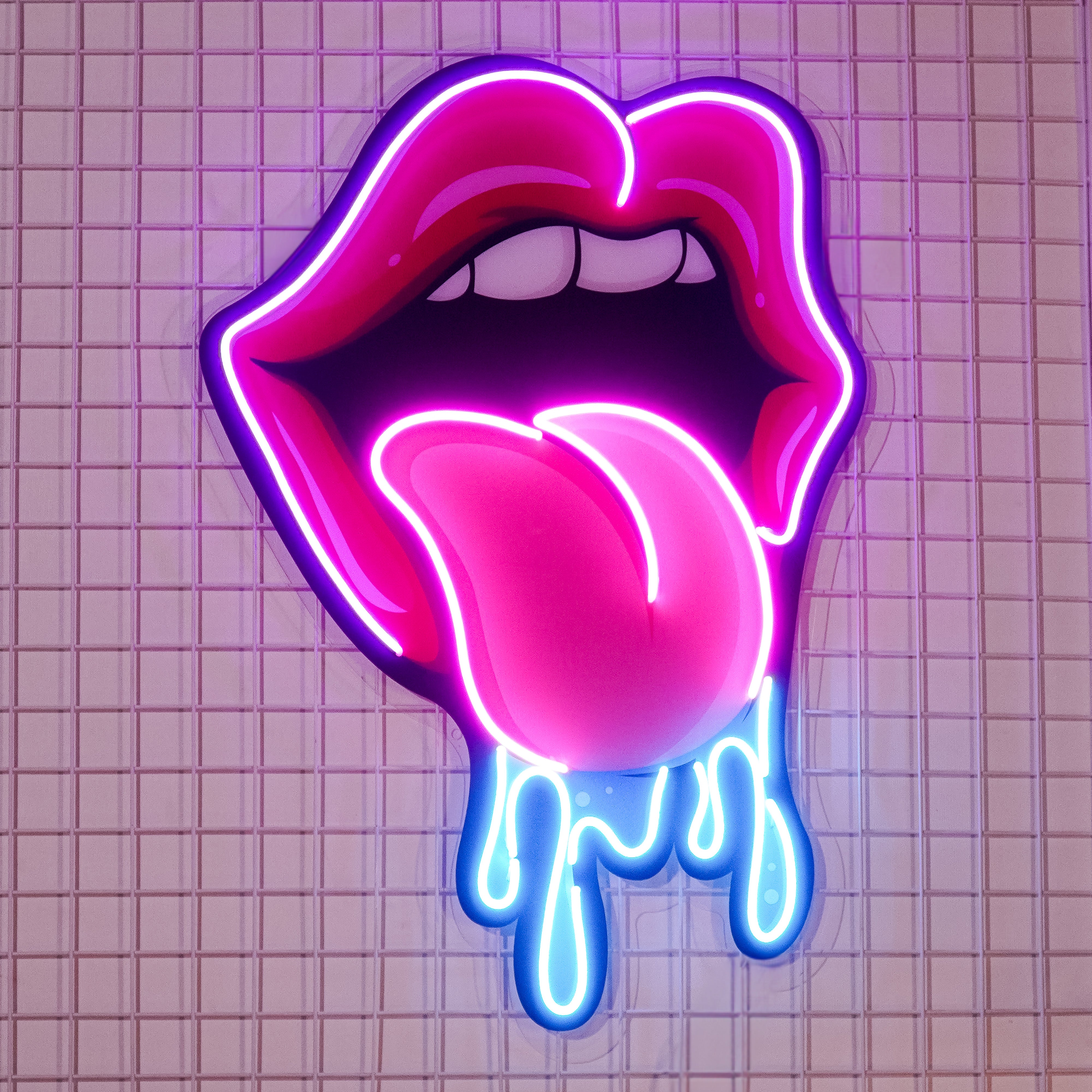 Lips Dripping Led Neon Light