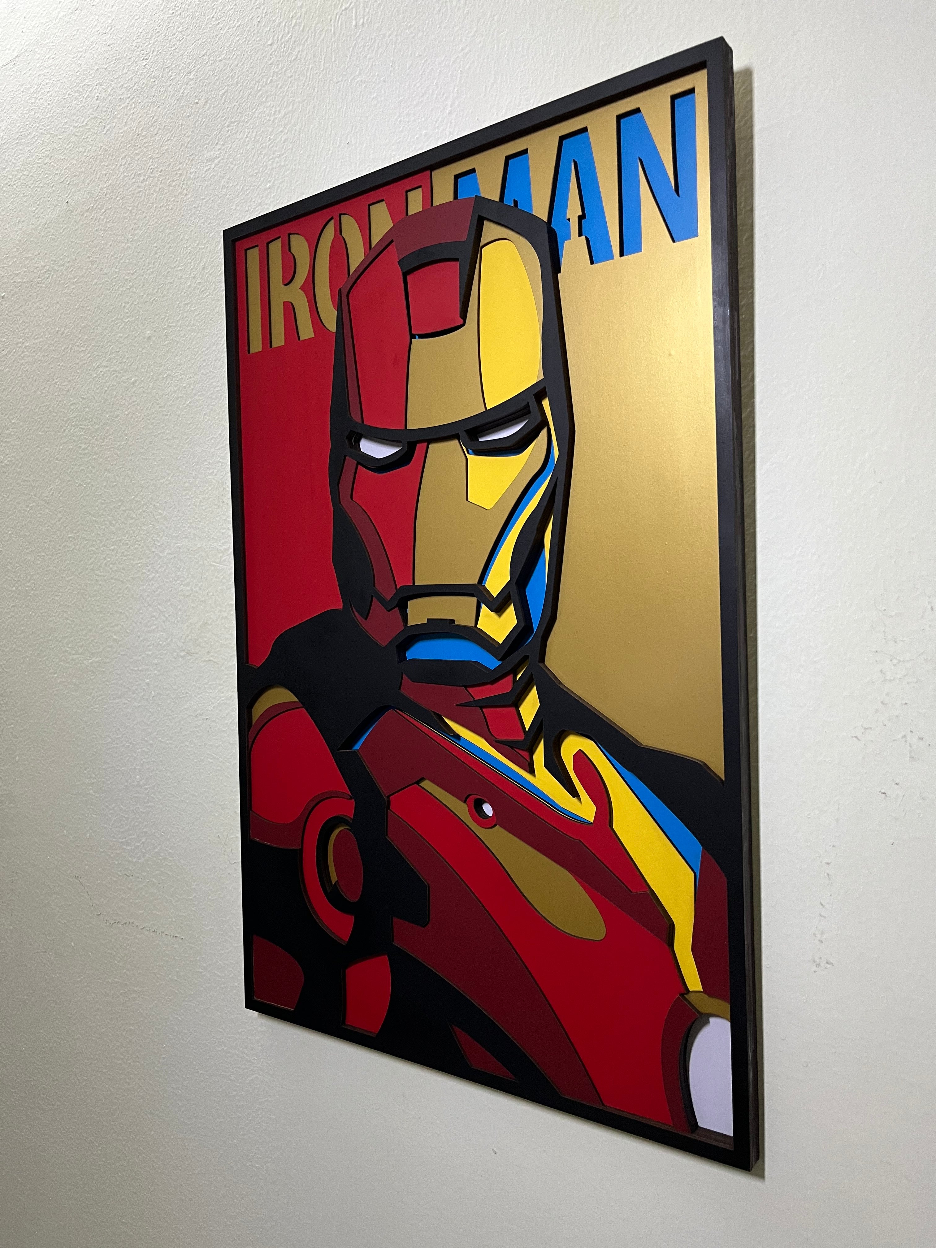 Iron Man Anime Wall Decor