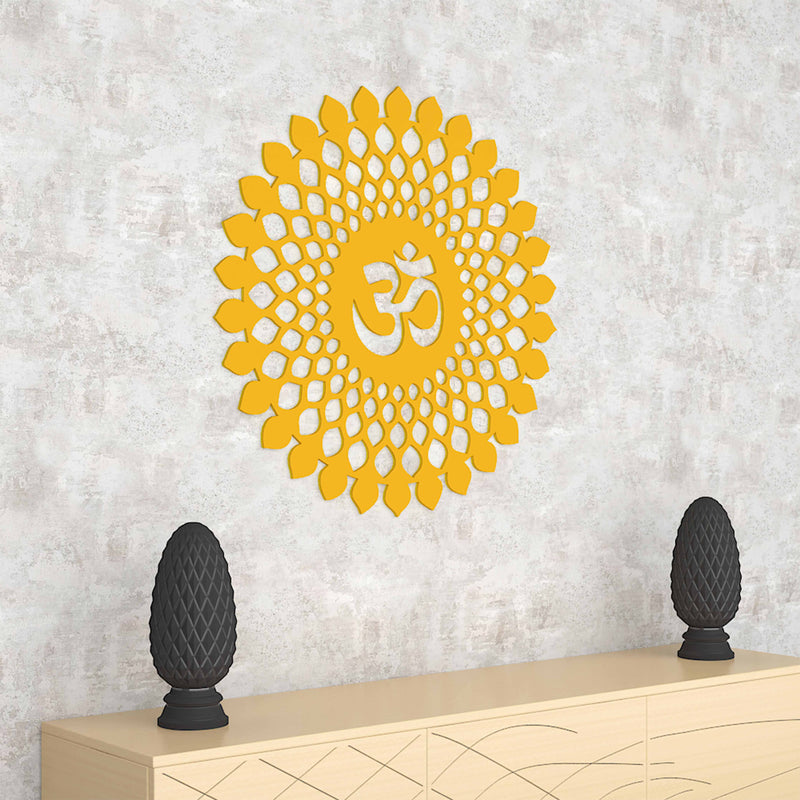 Premium Quality Wooden Wall Hanging Mandala Pattern of OM