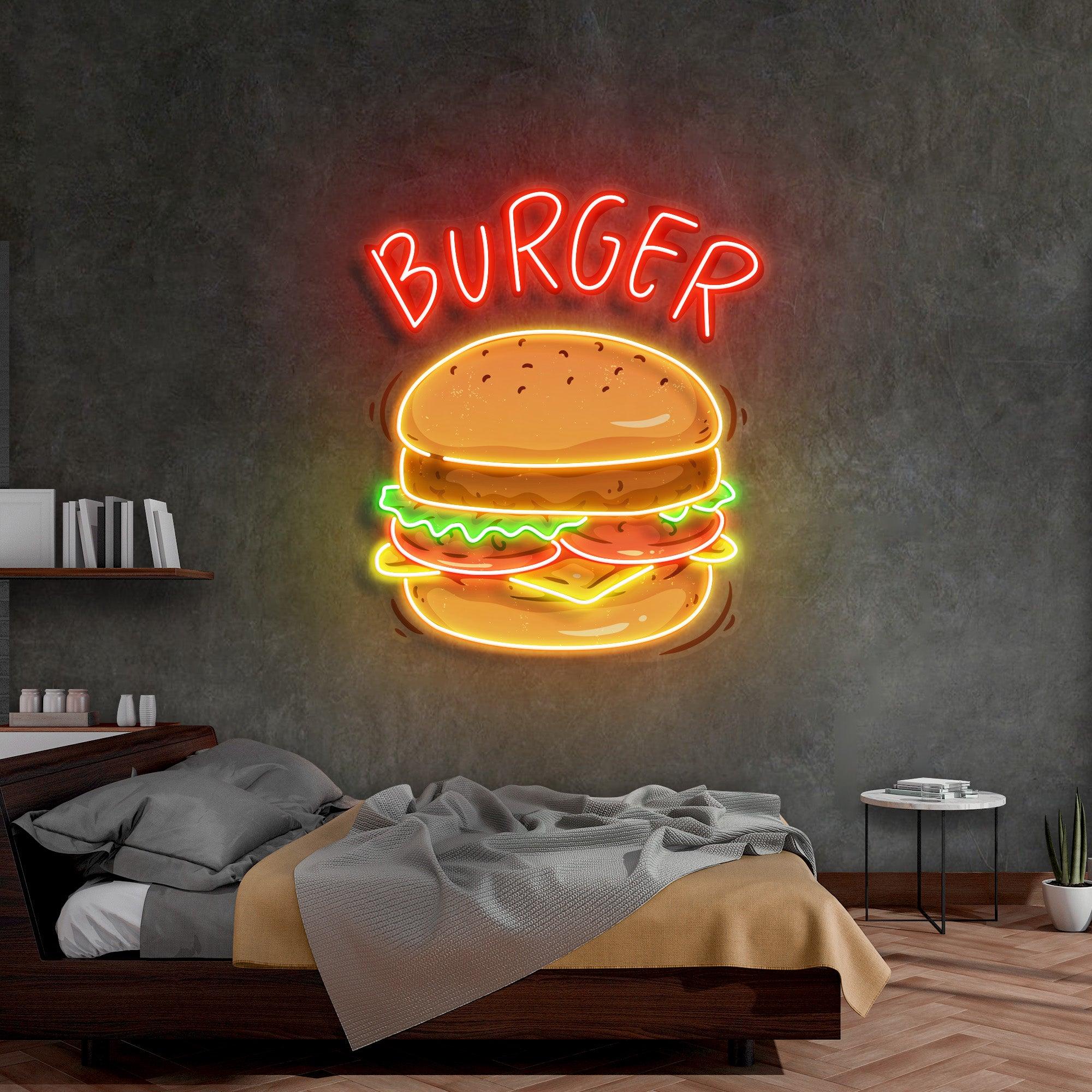 Hamburger Aesthetic Led Neon Light