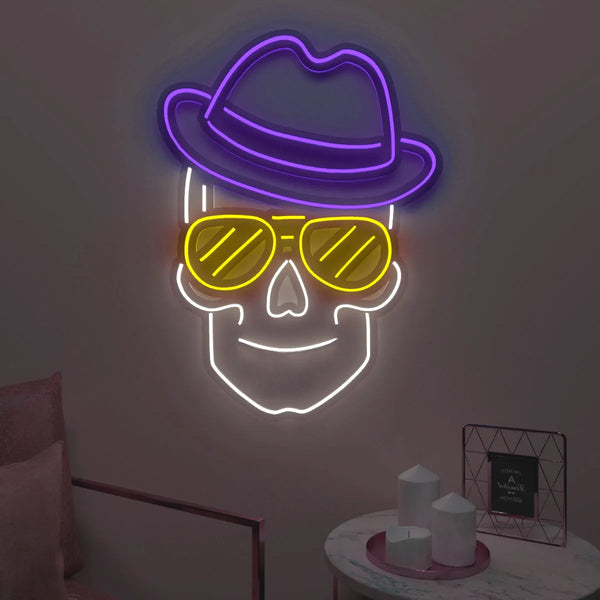 Trippy Skull Neon LED Light