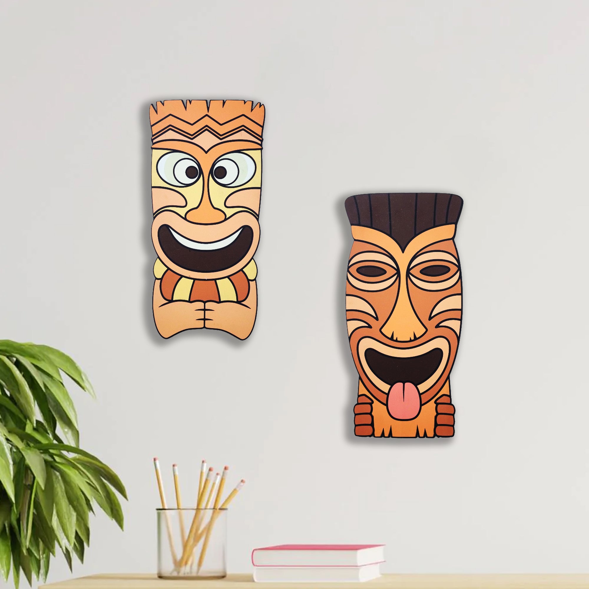 Buy Tiki Mask Wall Decor Set of 2