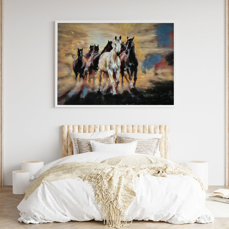 horses modern wall art