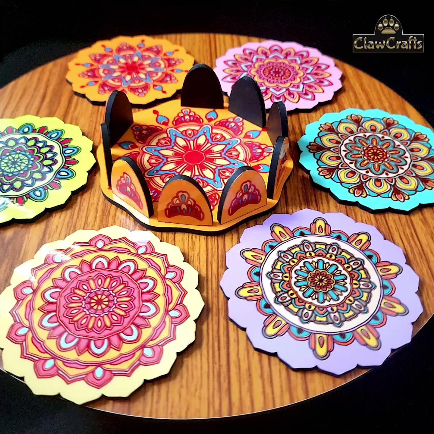 Star Shape Mandala Coasters