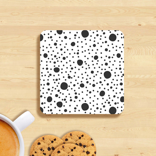 Black and white pattern design Coasters set of 6