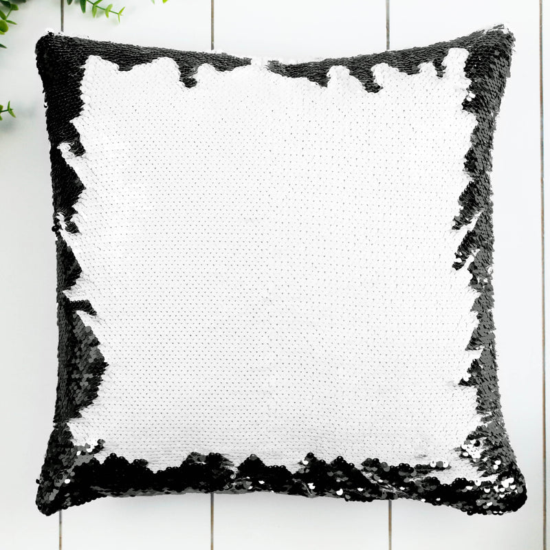 Black Glittery Custom Cushions
