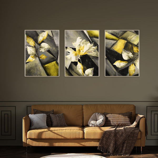 Lily Set of 3 Abstract Wall Décor Painting