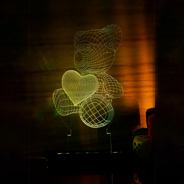 3D Illusion Lamp Teddy Bear