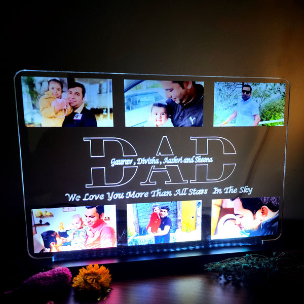 Fathers Day Led Photo Frame DAD
