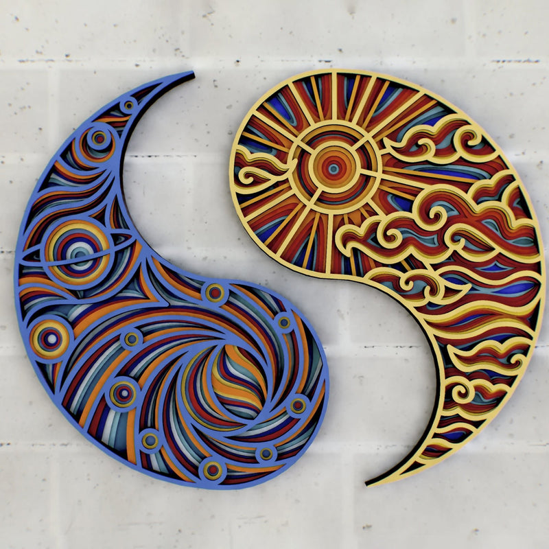 yin and yang mandala art