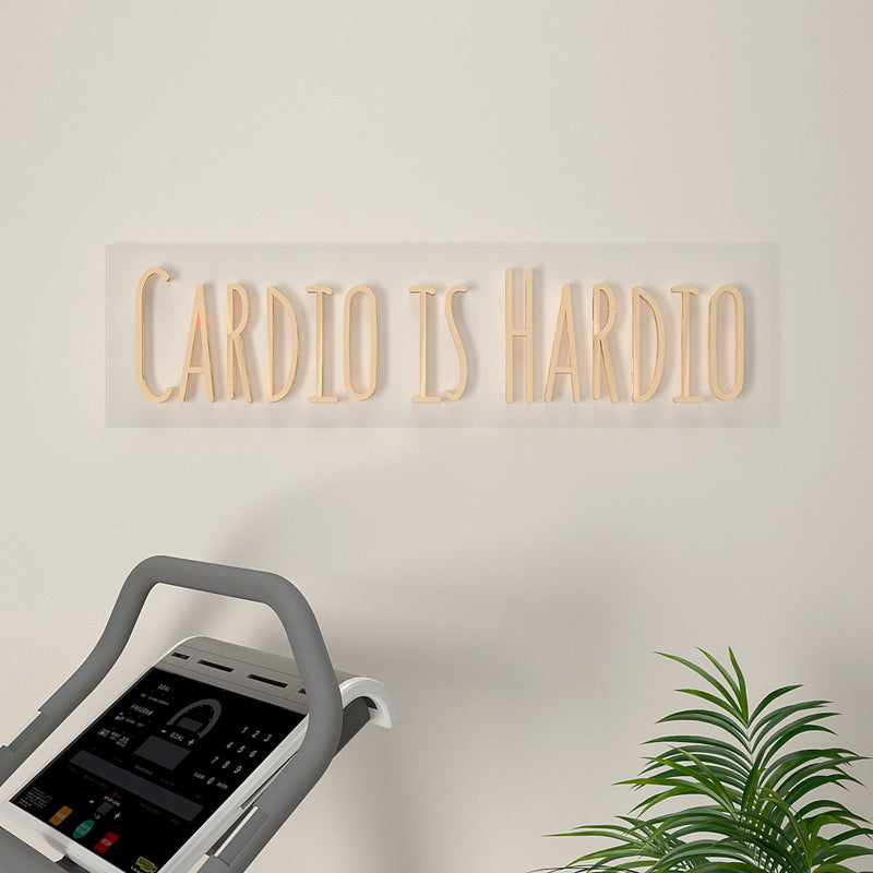 Cardio Is Hardio LED Neon Light