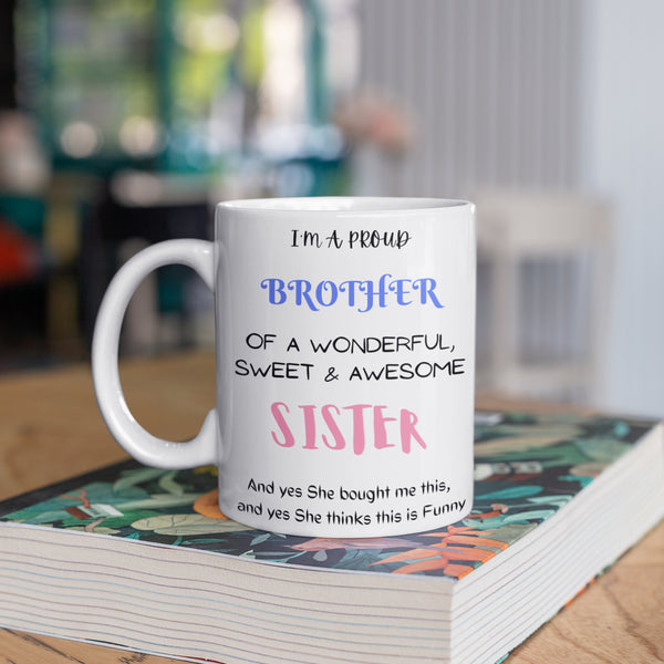 Best Brother & Sister Rakhi Quotes Coffee Mugs