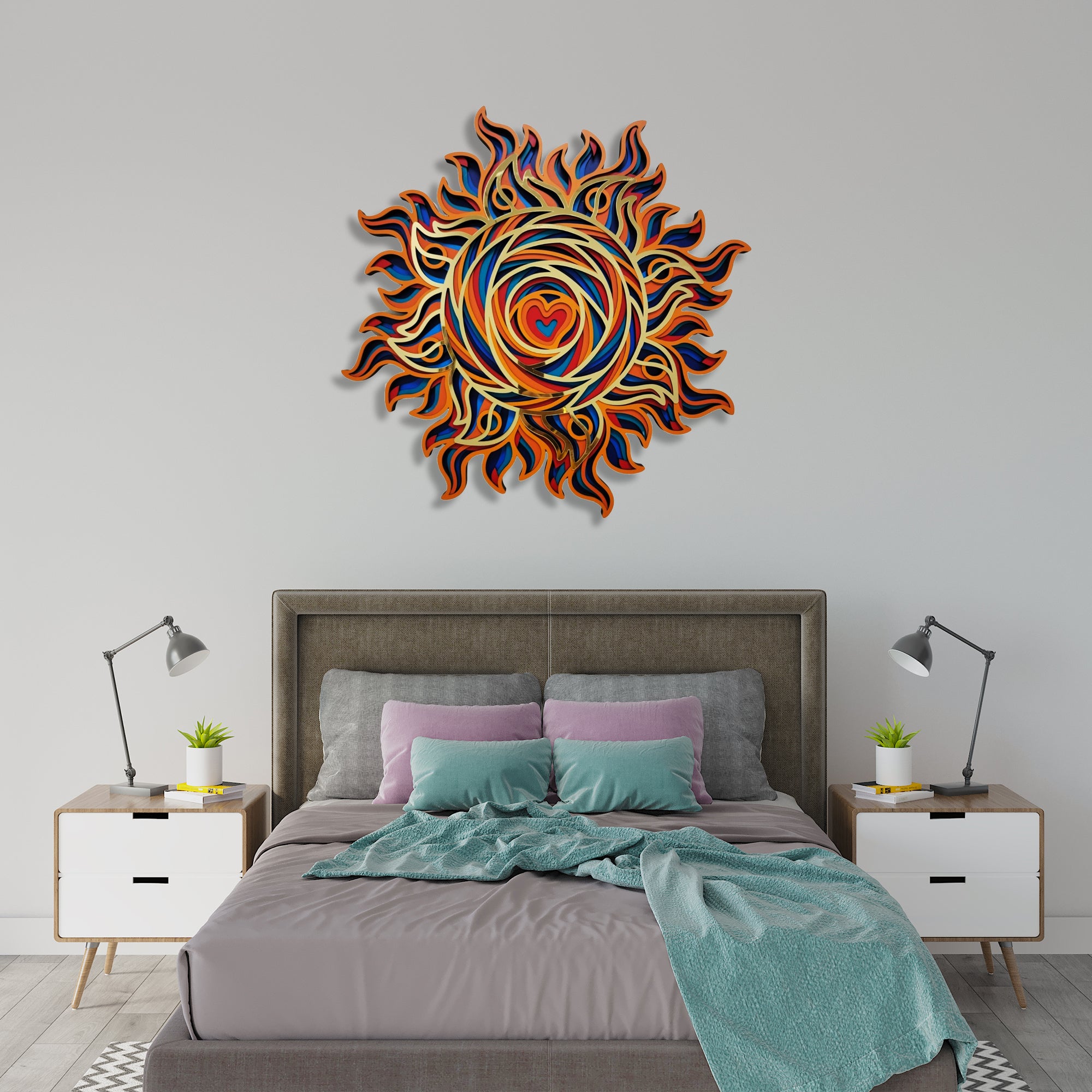 Buy Sun Mandala Art Wall Decor