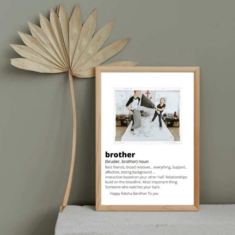 brother wooden photo frames