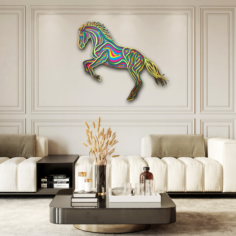 horse 3D wall decor mandala art
